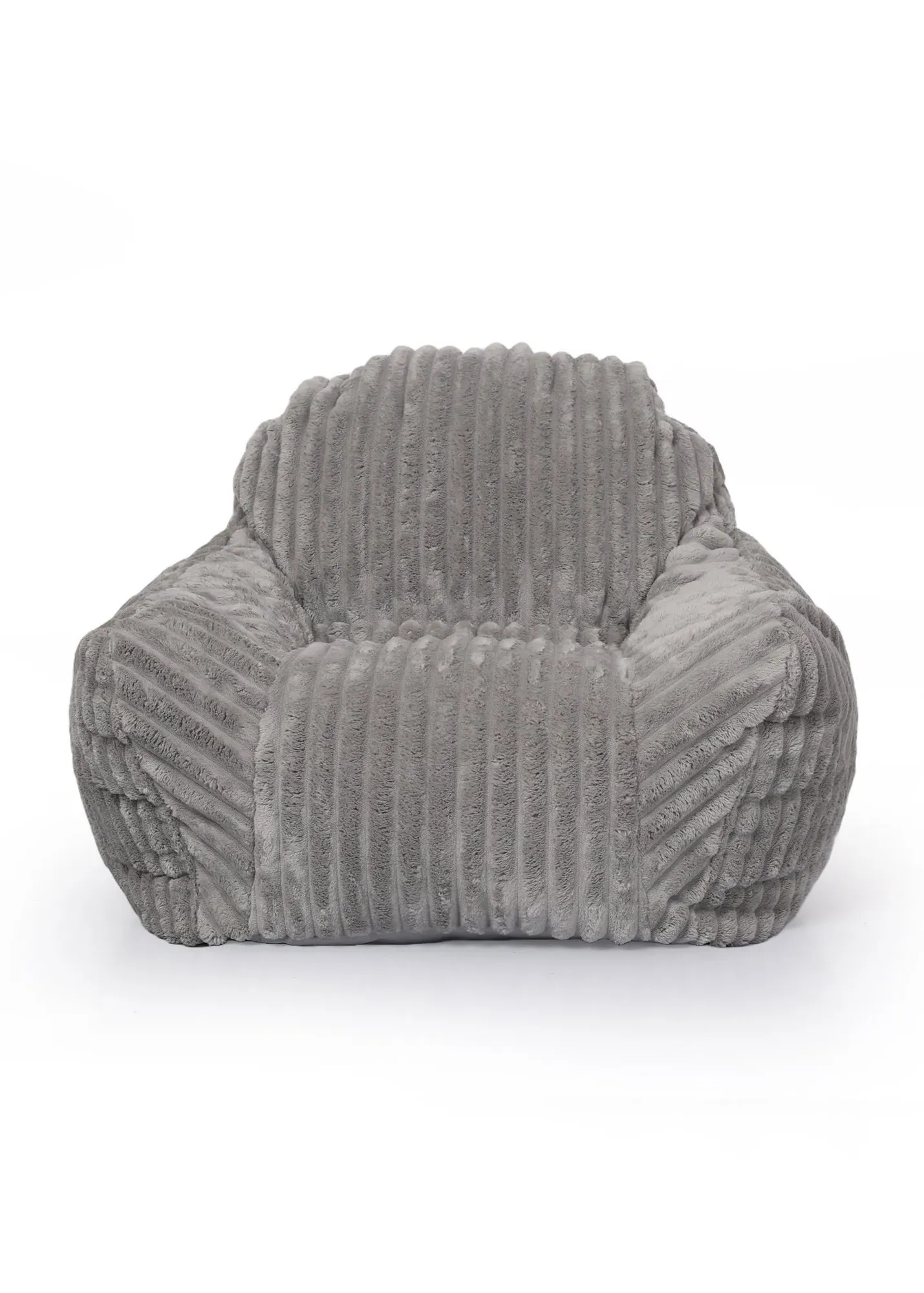 Laser Cut Fur Bounce Chair - Grey, Polyester product