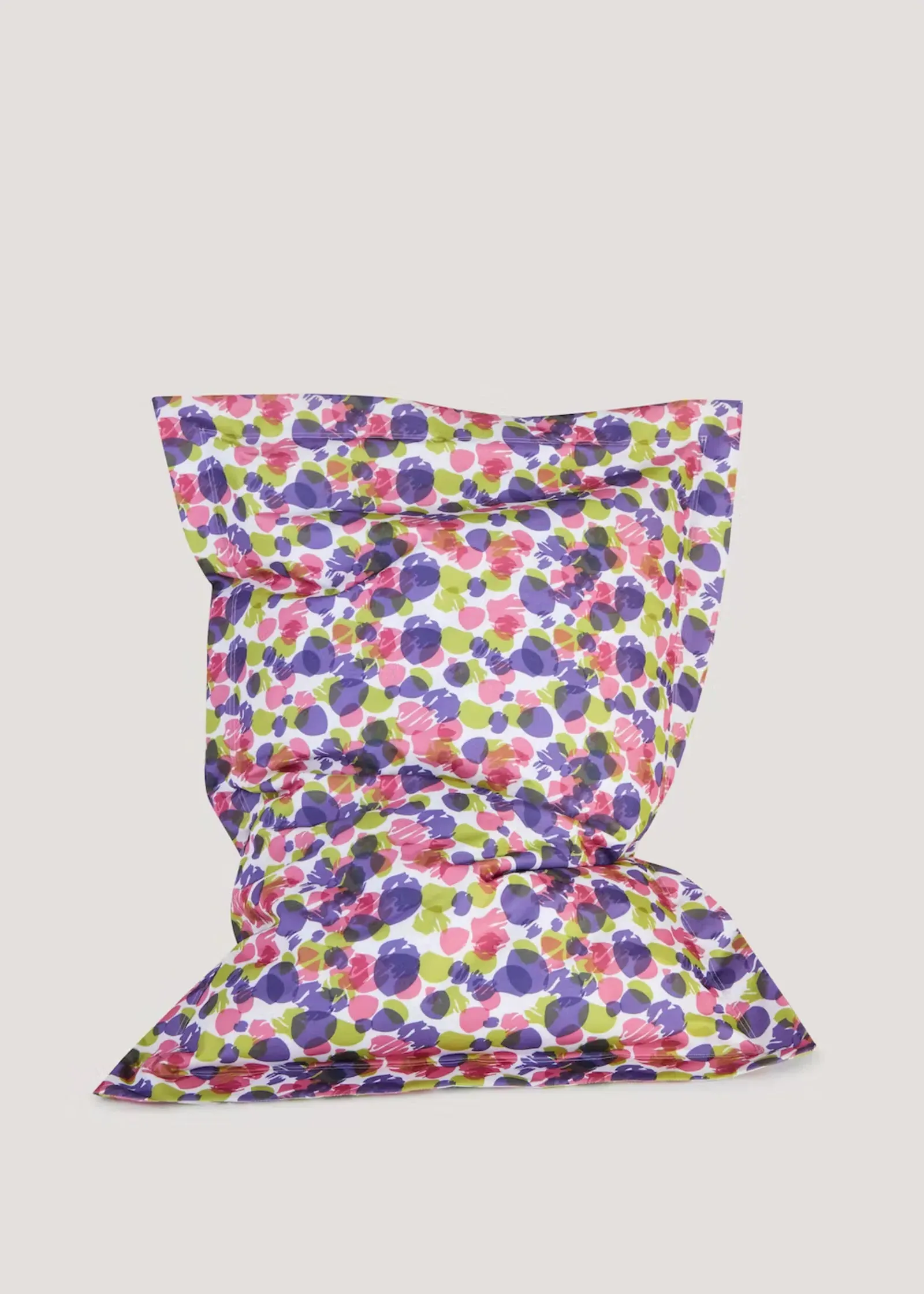 Leaf Print XL Floor Cushion - Purple, Polyester product