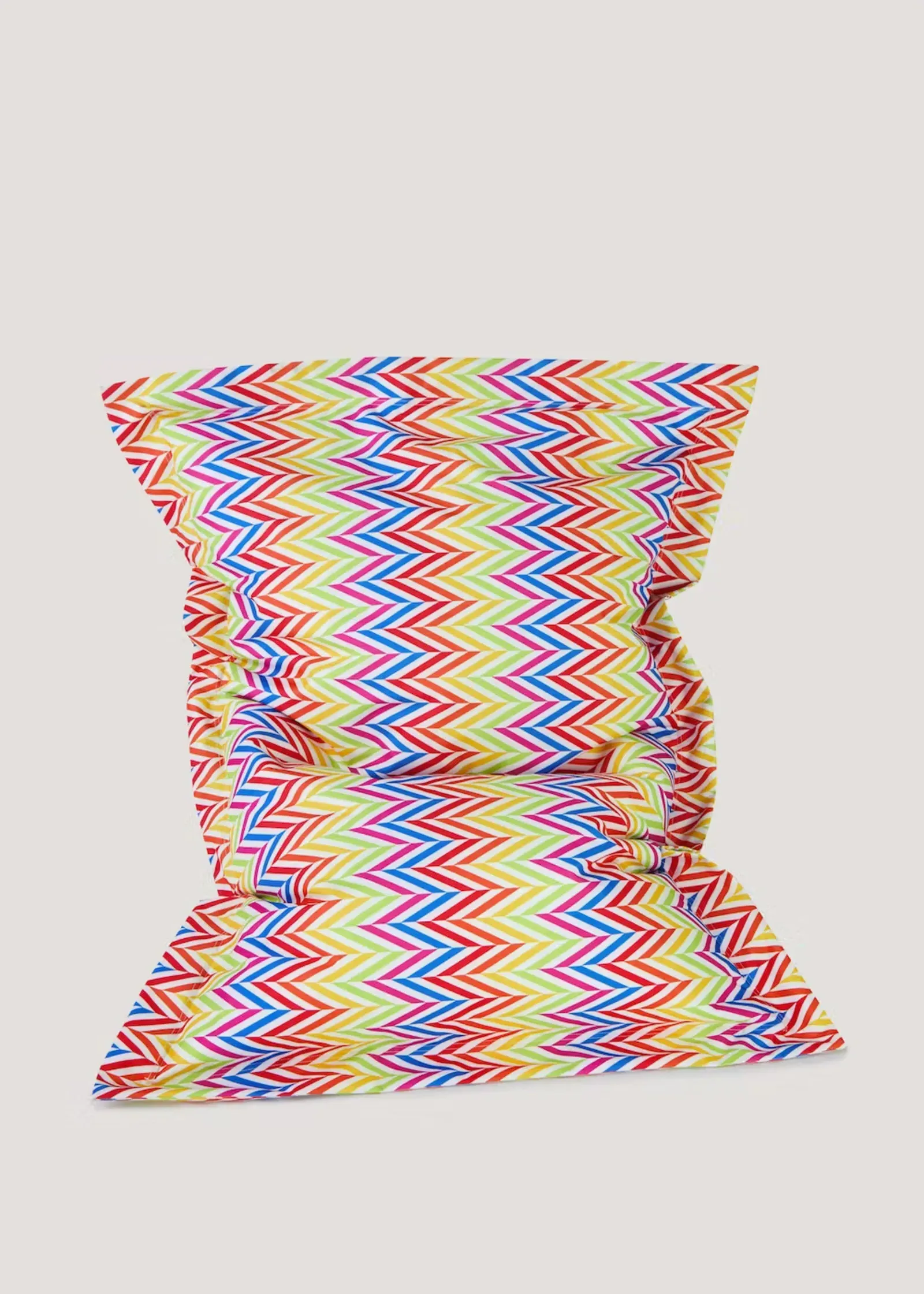 Zig Zag XL Floor Cushion - Yellow, Polyester product