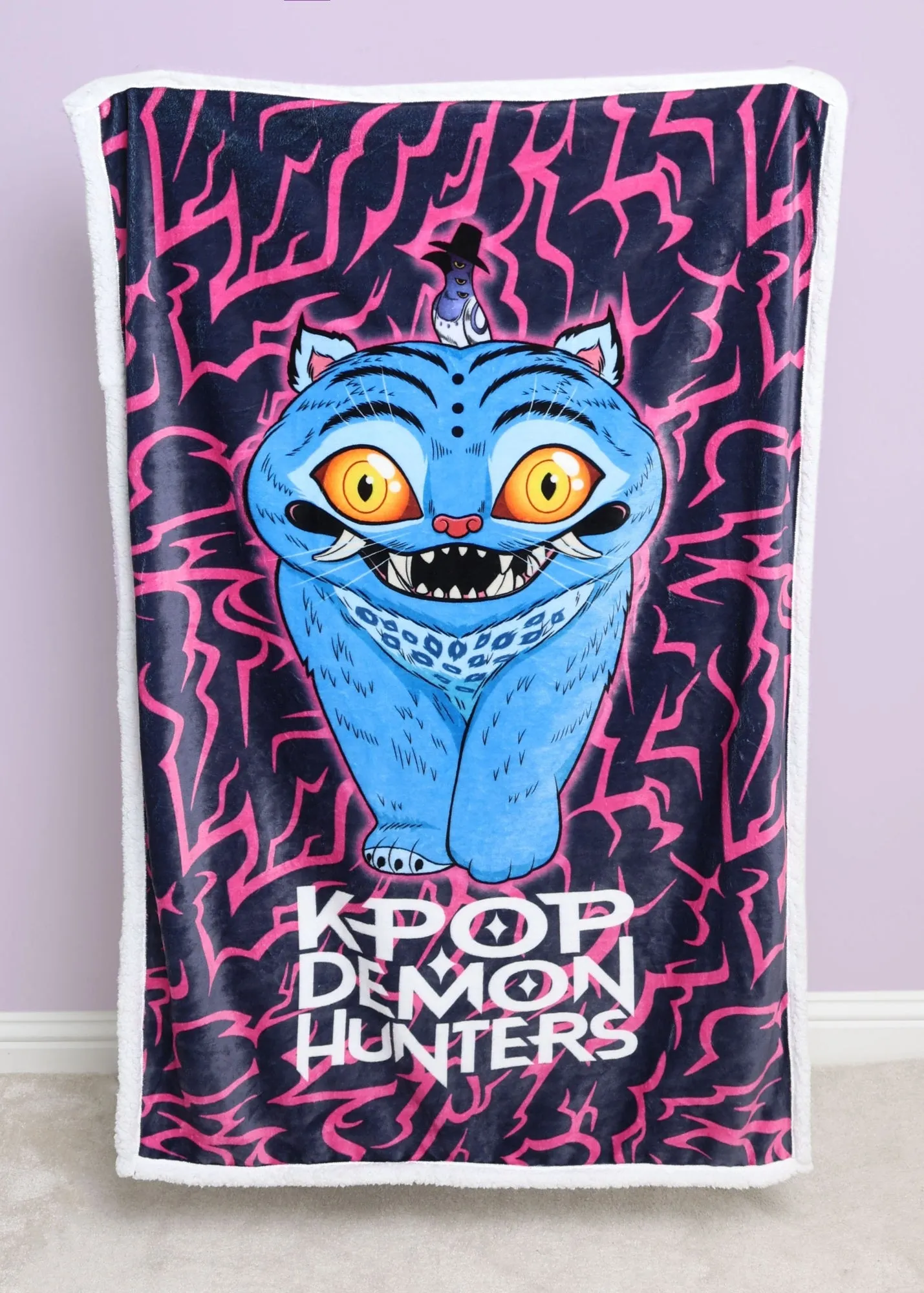 Demon Hunters Sherpa Back Fleece Blanket - Pink product