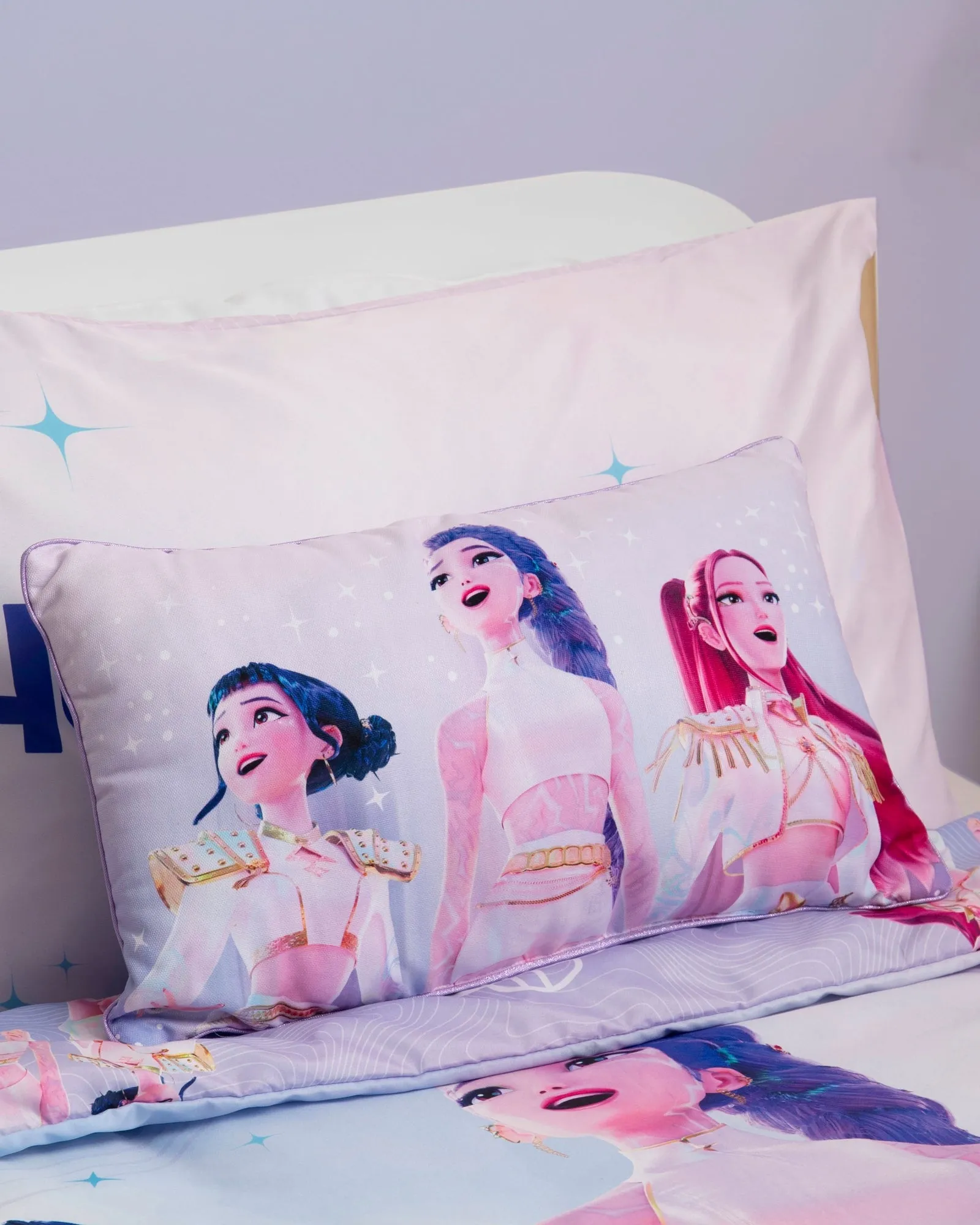 K-Pop Demon Hunters Rectangular Cushion Reversible - Purple, Polyester product