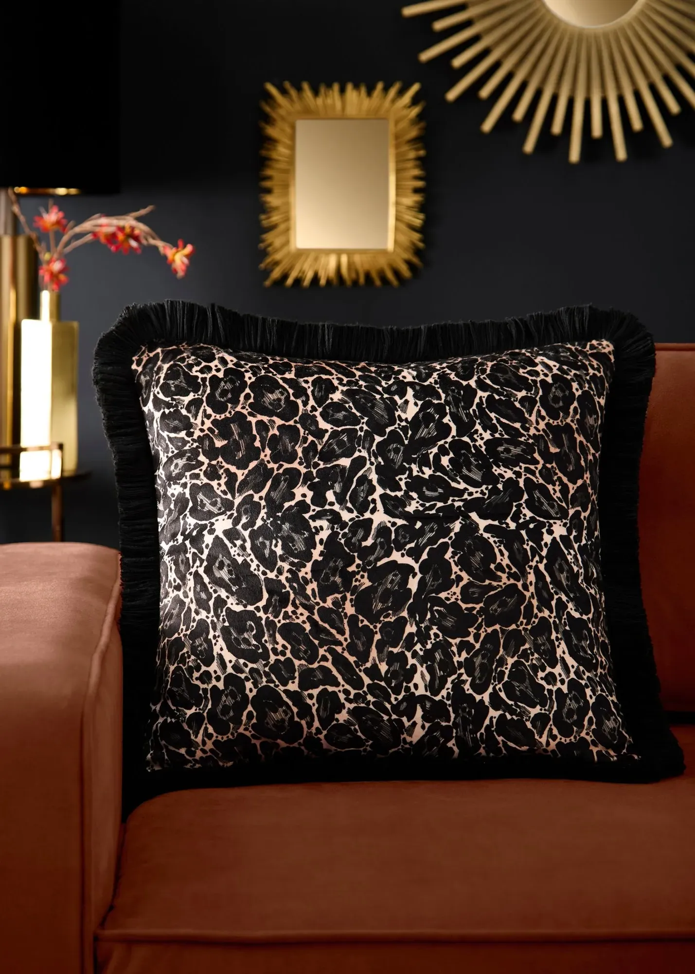 Josephine Velvet Filled Cushion - Gold product