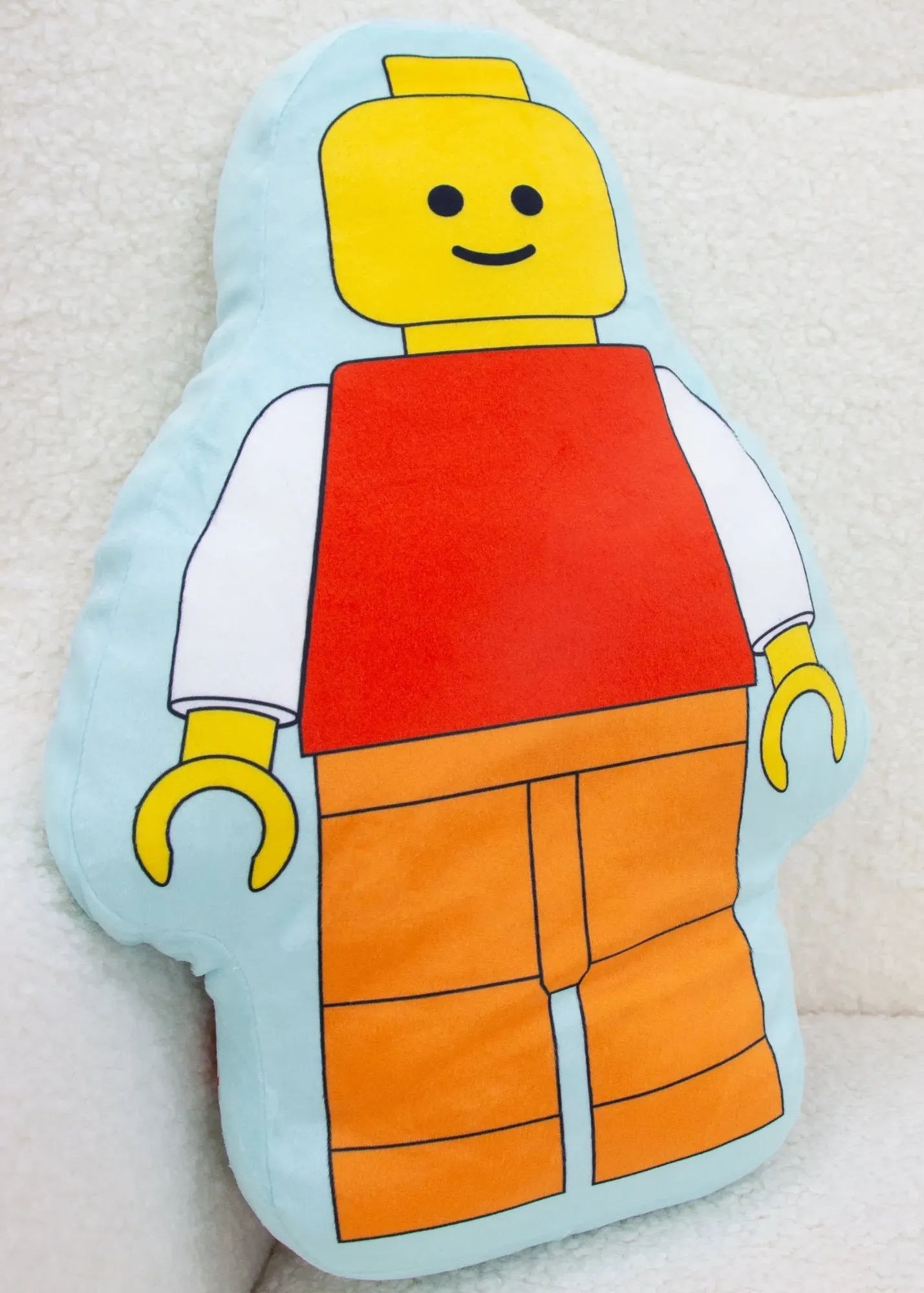 Colourblock Shaped Cushion - Blue, Polyester product