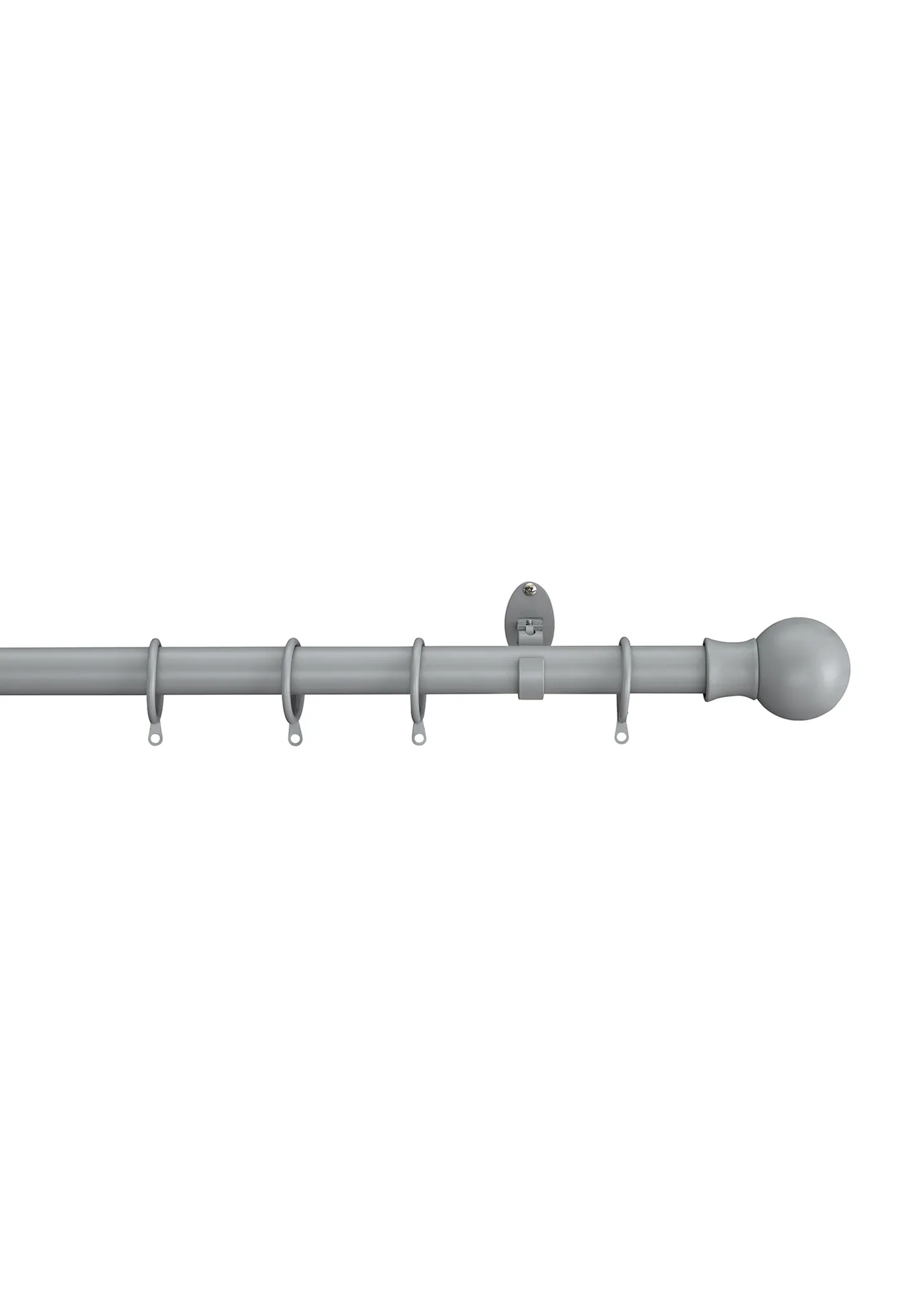 Extendable Ball Curtain Pole 70-120cm - Grey, Stainless Steel product