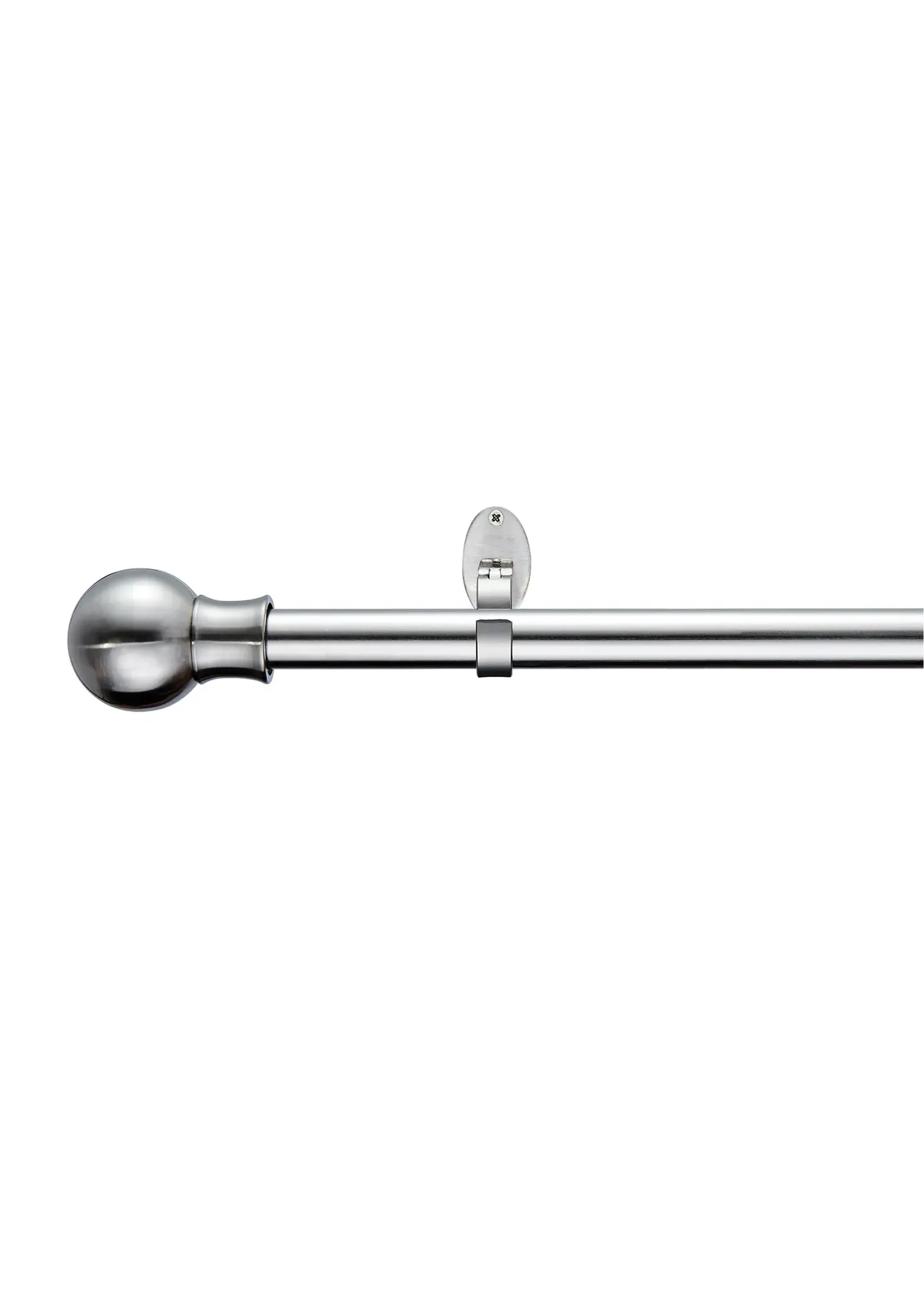 Extendable Ball Eyelet Curtain Pole - Black, Stainless Steel product