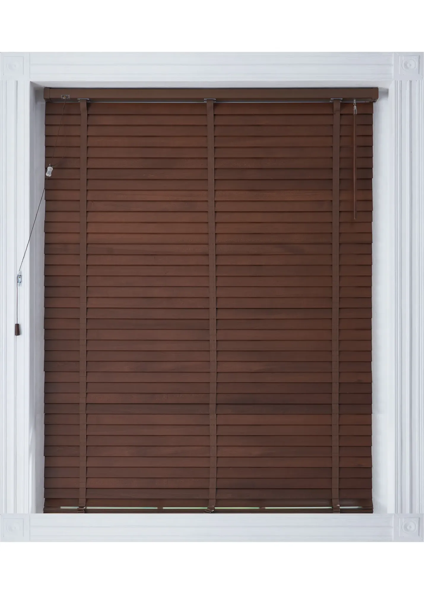 FSC Wood Venetian Blind 60x130cm - Brown, Basswood product