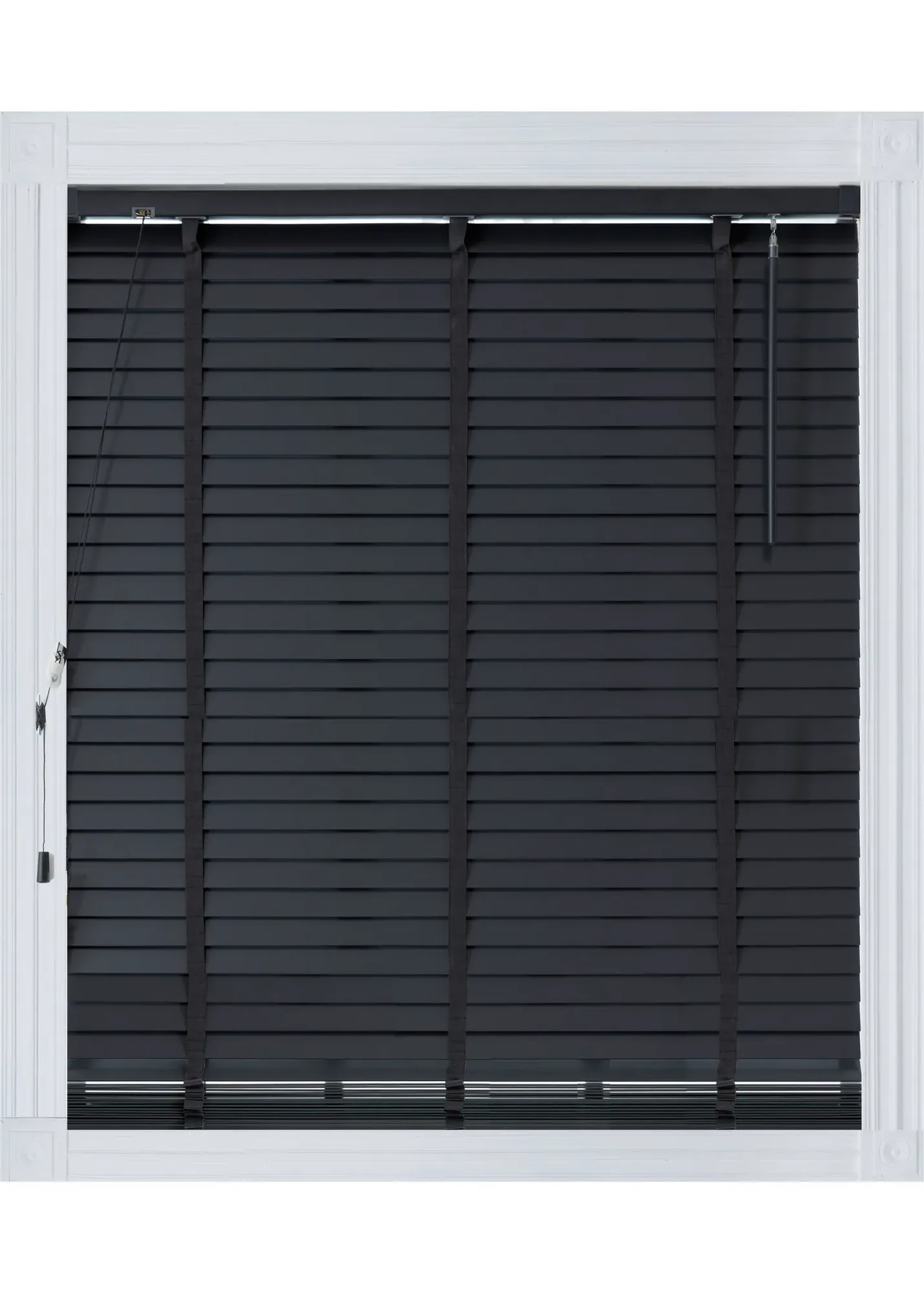 FSC Wood Venetian Blind with Tilt Control - Grey, Basswood product
