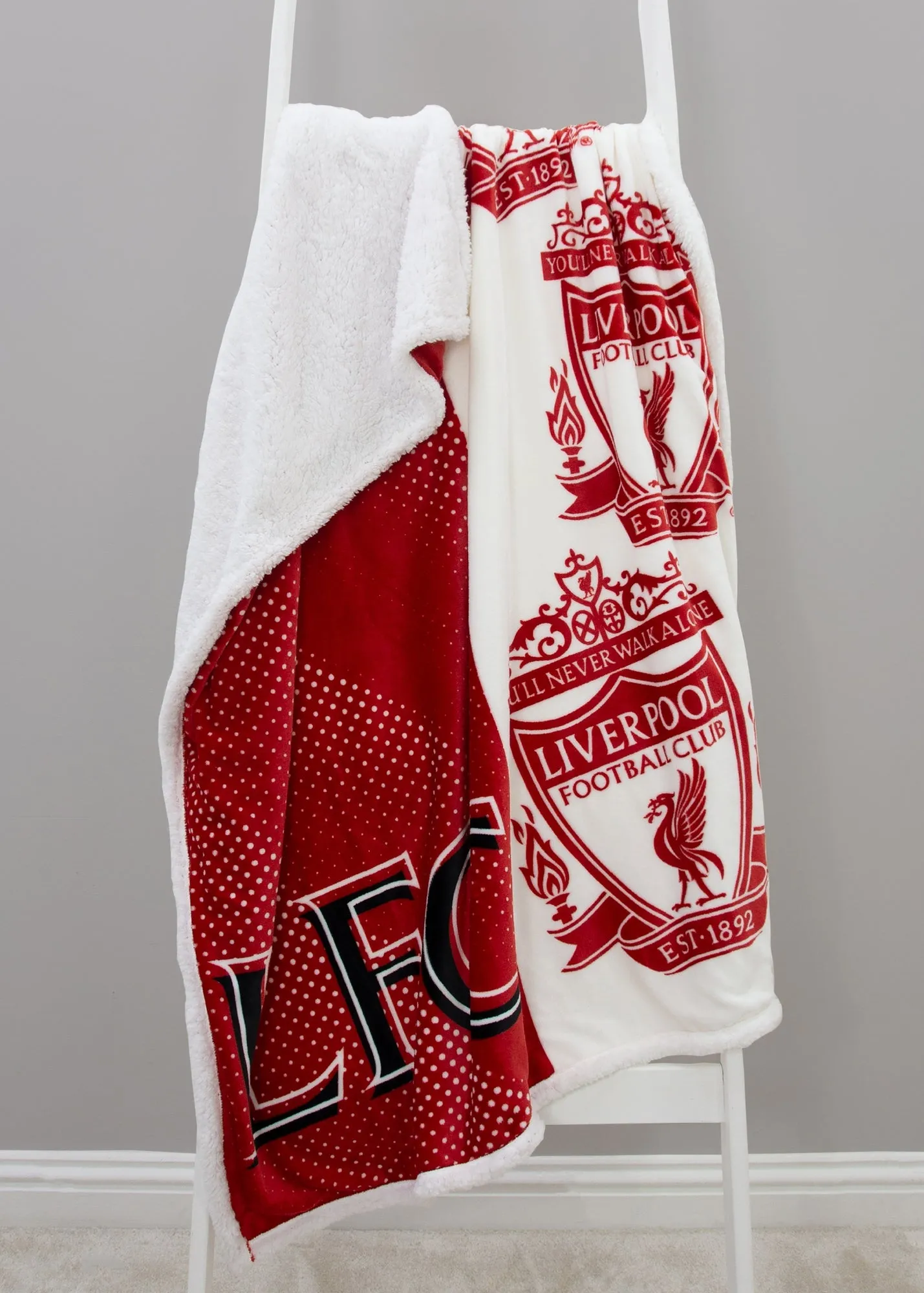 Liverpool FC Sherpa Fleece Blanket - Red, Polyester product
