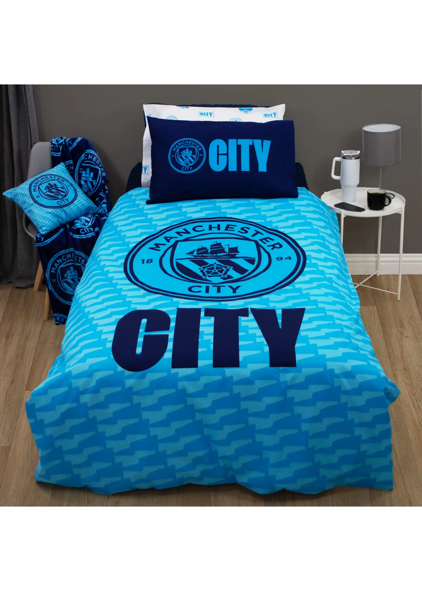 Crestcol Manchester City Double Duvet Cover Set - Blue product