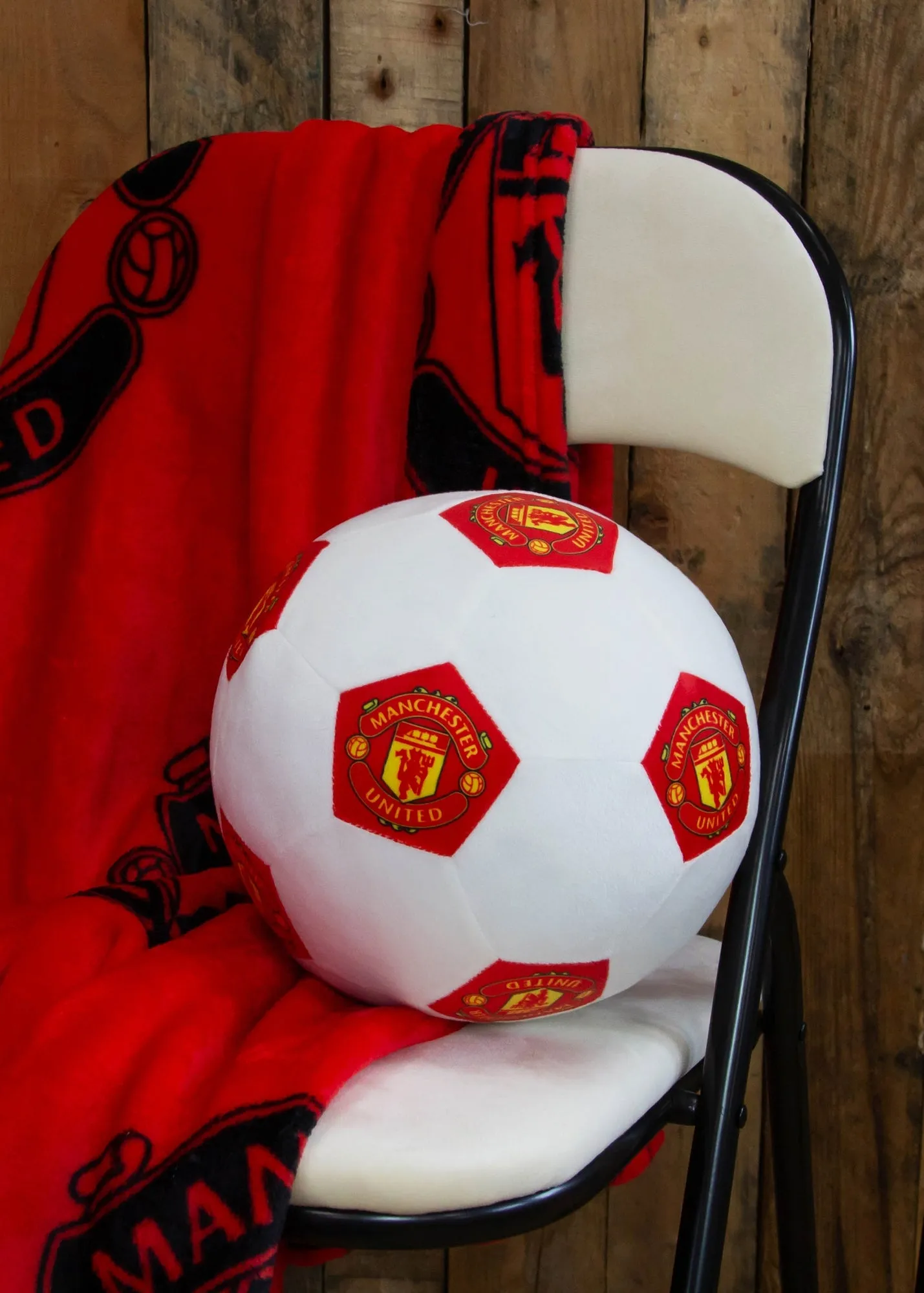 Manchester United FC 3D Football Decorative Cushion - Multi, Polyester product