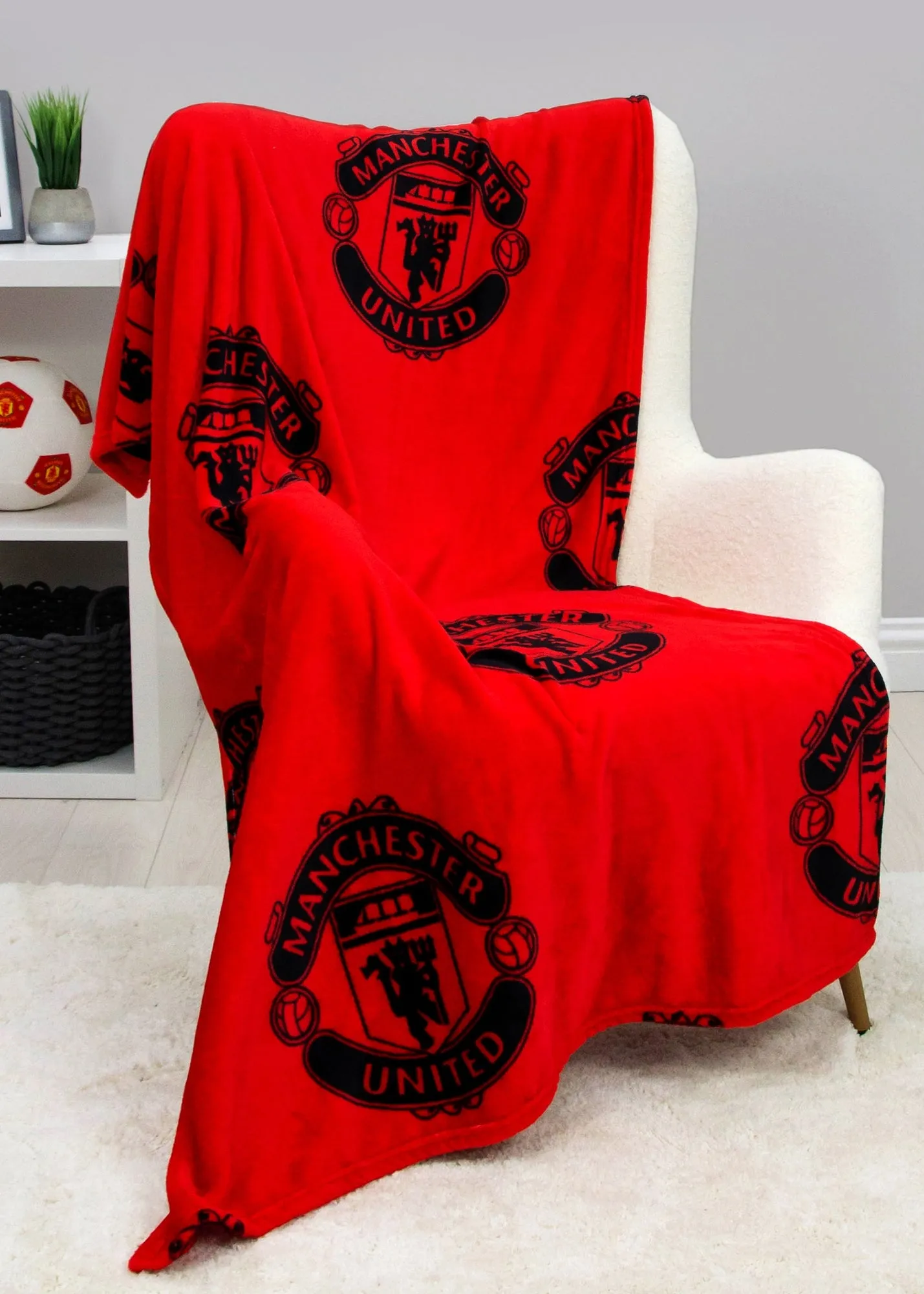 Manchester United FC Fleece Throw - Red product