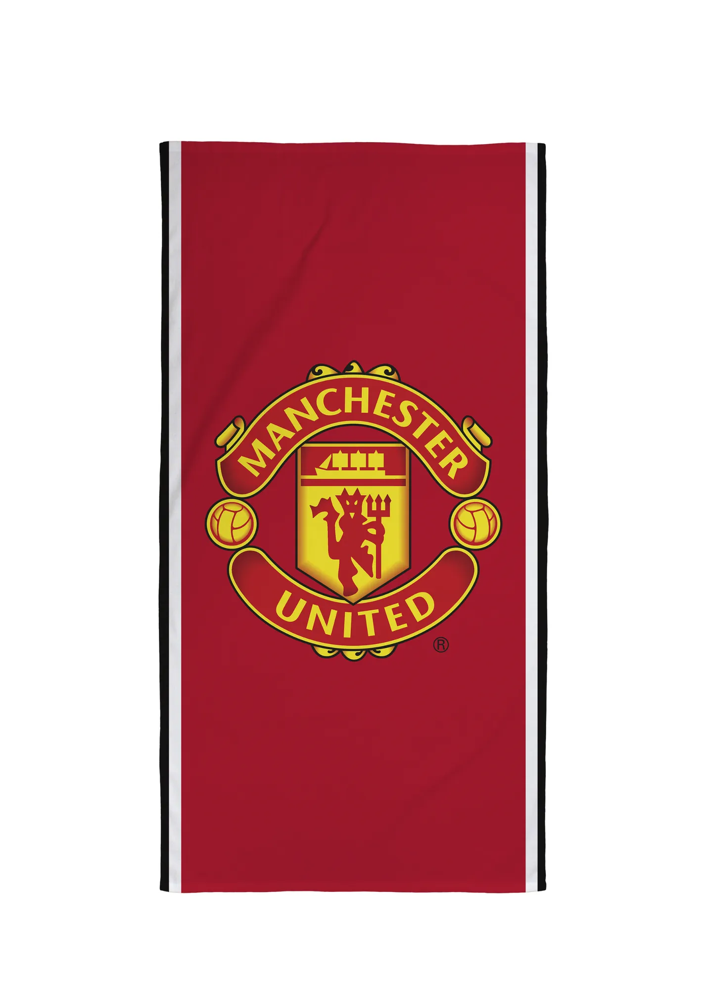 Manchester United FC Stripe Velour Printed Towel - Red, Cotton product