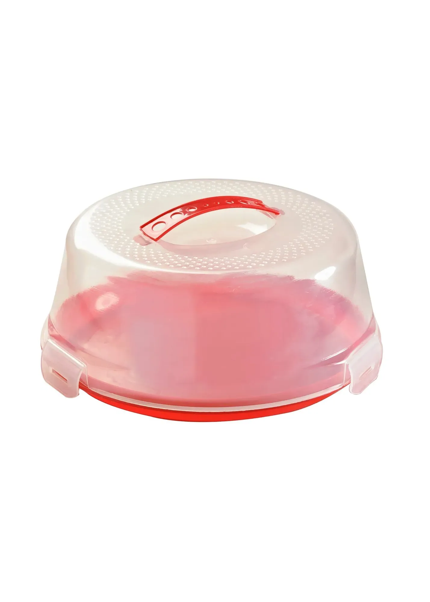 Mason Cash Cake Caddy with Clear Lid - Red, Polypropylene product