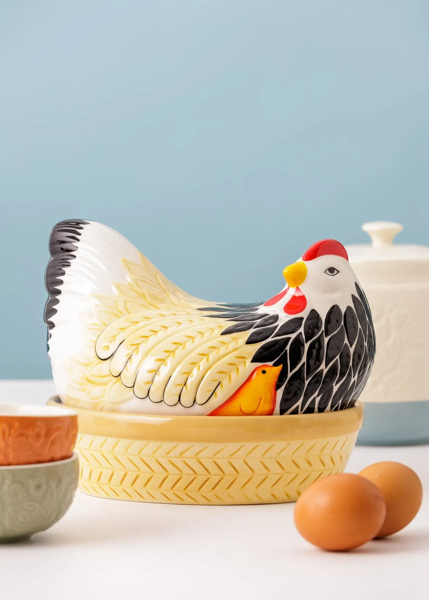 Mother Hen Nest Egg Storage - Multi, Dolomite product