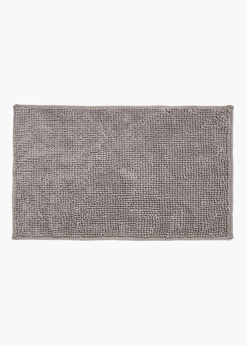 Chenille Bobble Bath Mat - Grey, Polyester Cotton product