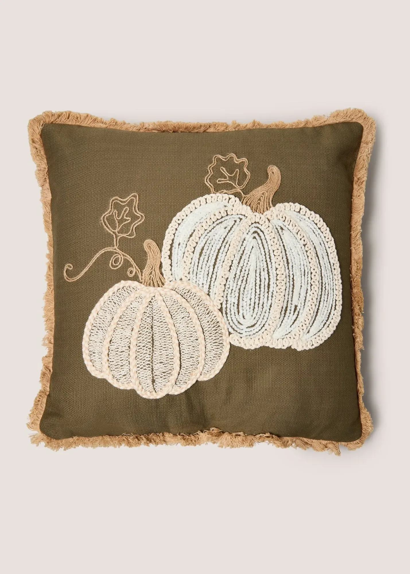 Cotton Pumpkin Cushion - Green product