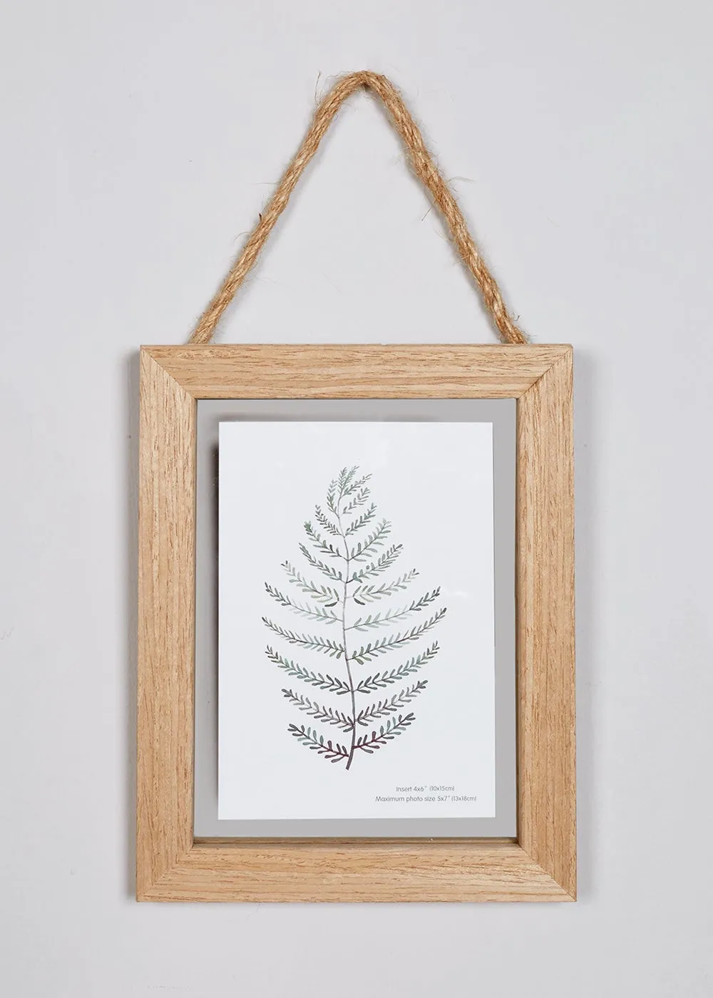 Hanging 5x7 Wood Photo Frame - Natural, Wood product