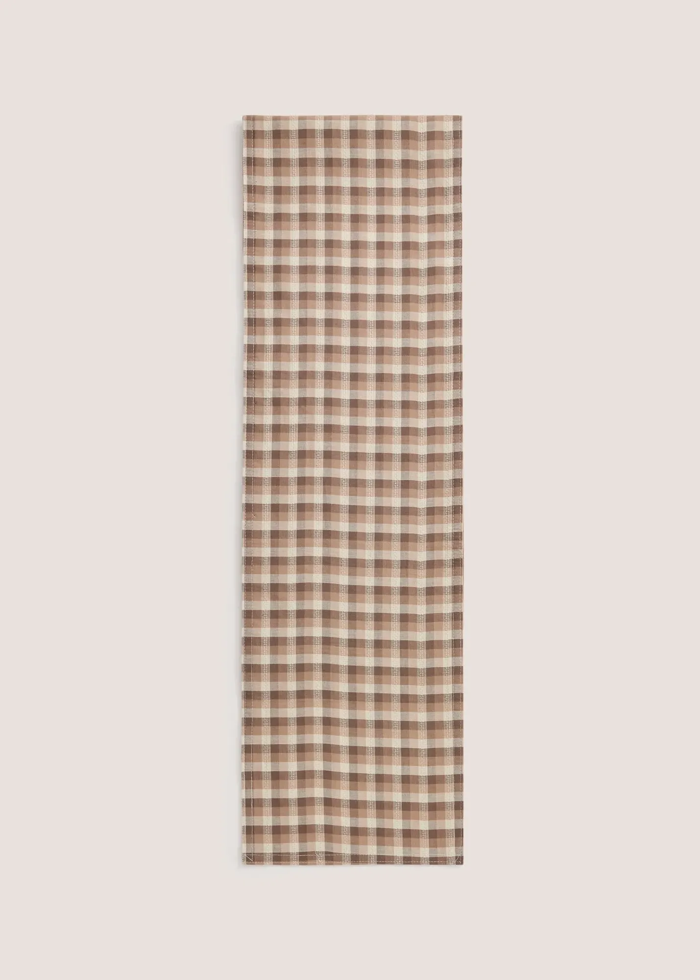 Reversible Check Table Runner - Brown product