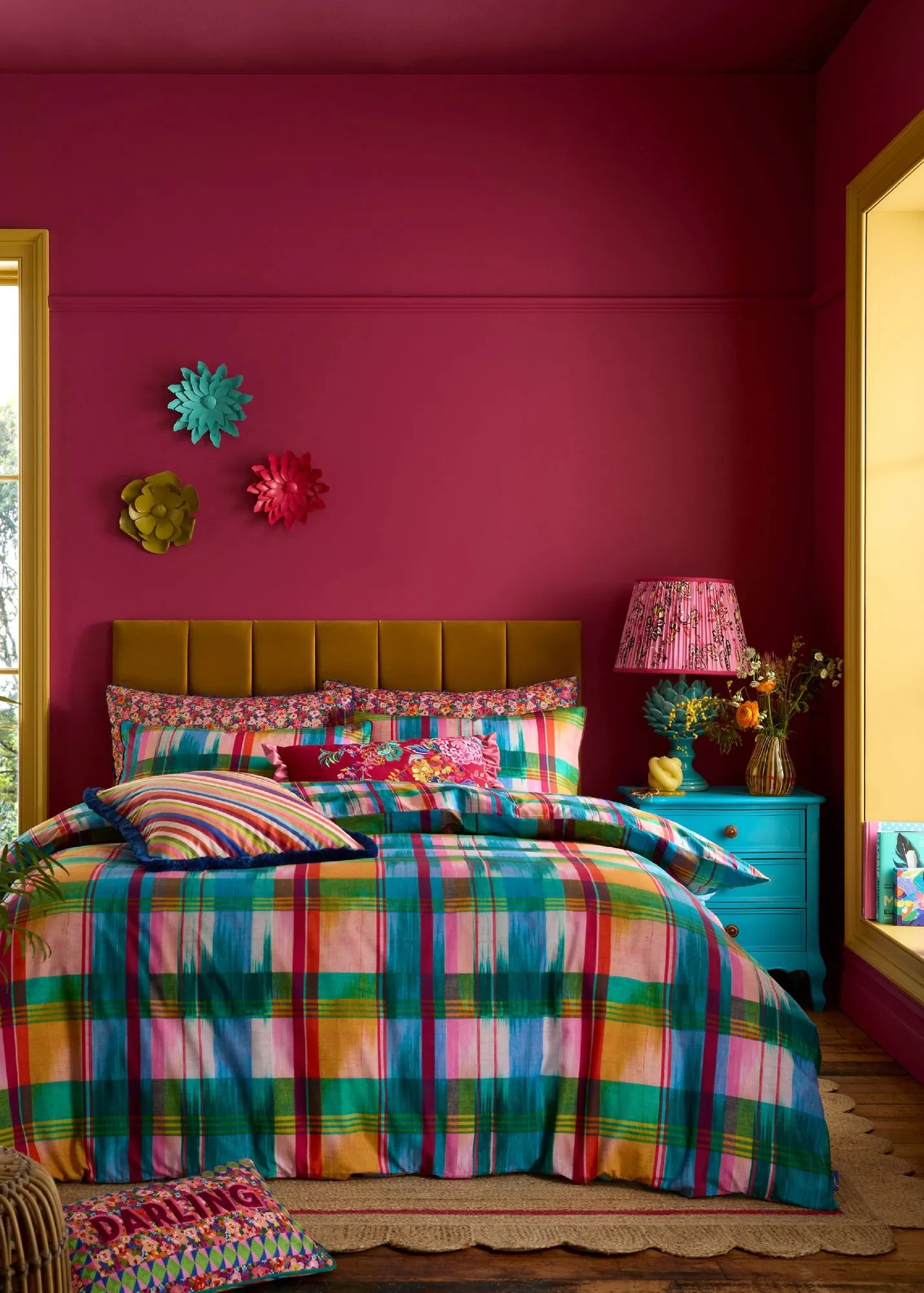 Sophie Robinson Wanderweave Ikat Check Single Duvet Cover Set - Multi, Cotton product
