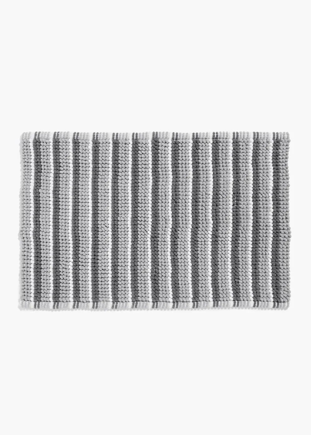 Stripe Bath Mat - Grey, Cotton Mix product
