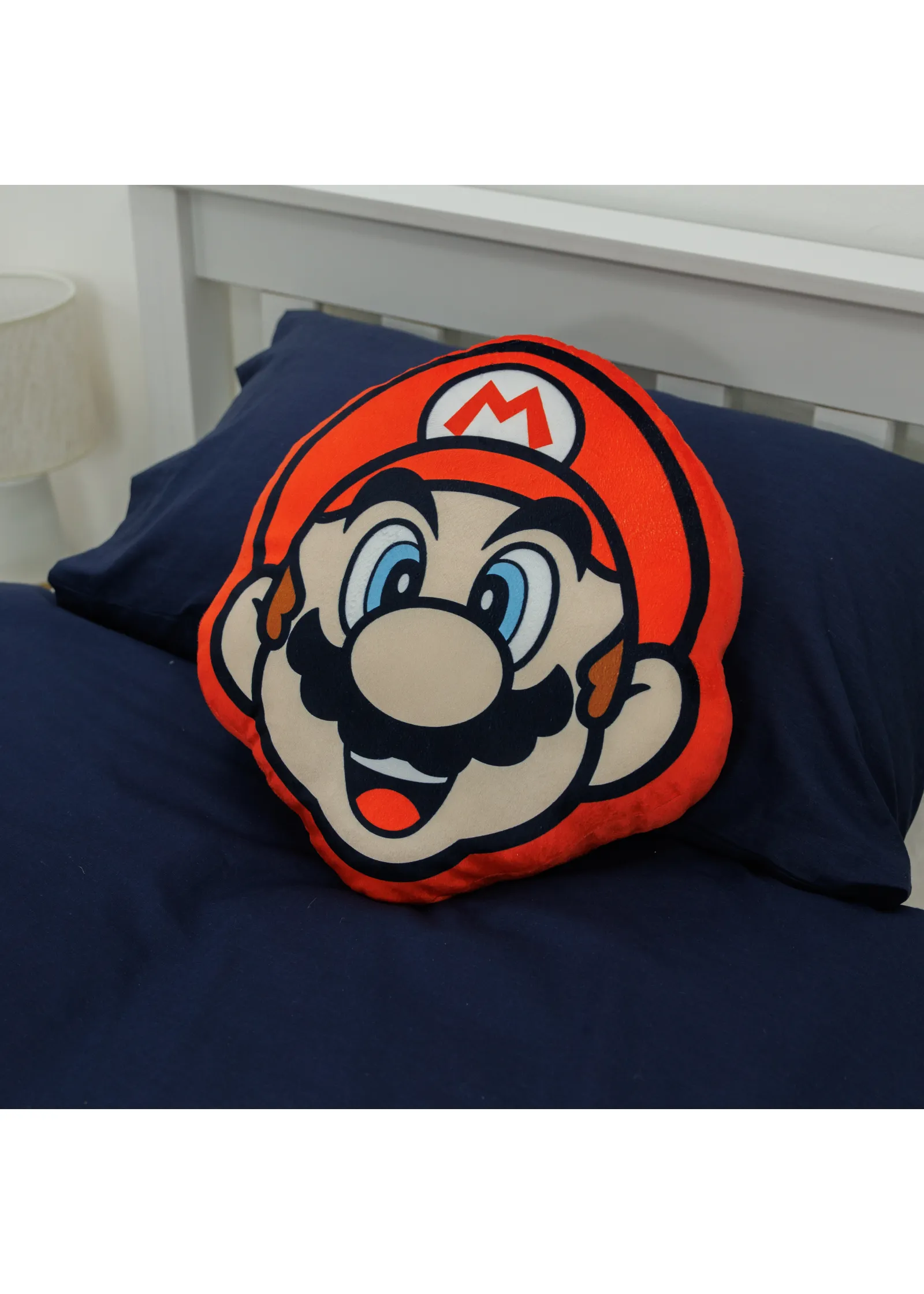 Nintendo Super Mario Shaped Cushion - Red, Polyester product