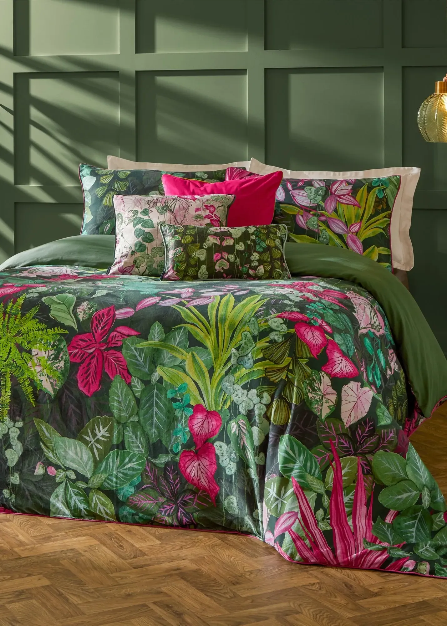 Veadeiros Floral Double Duvet Cover Set - Pink, Cotton product
