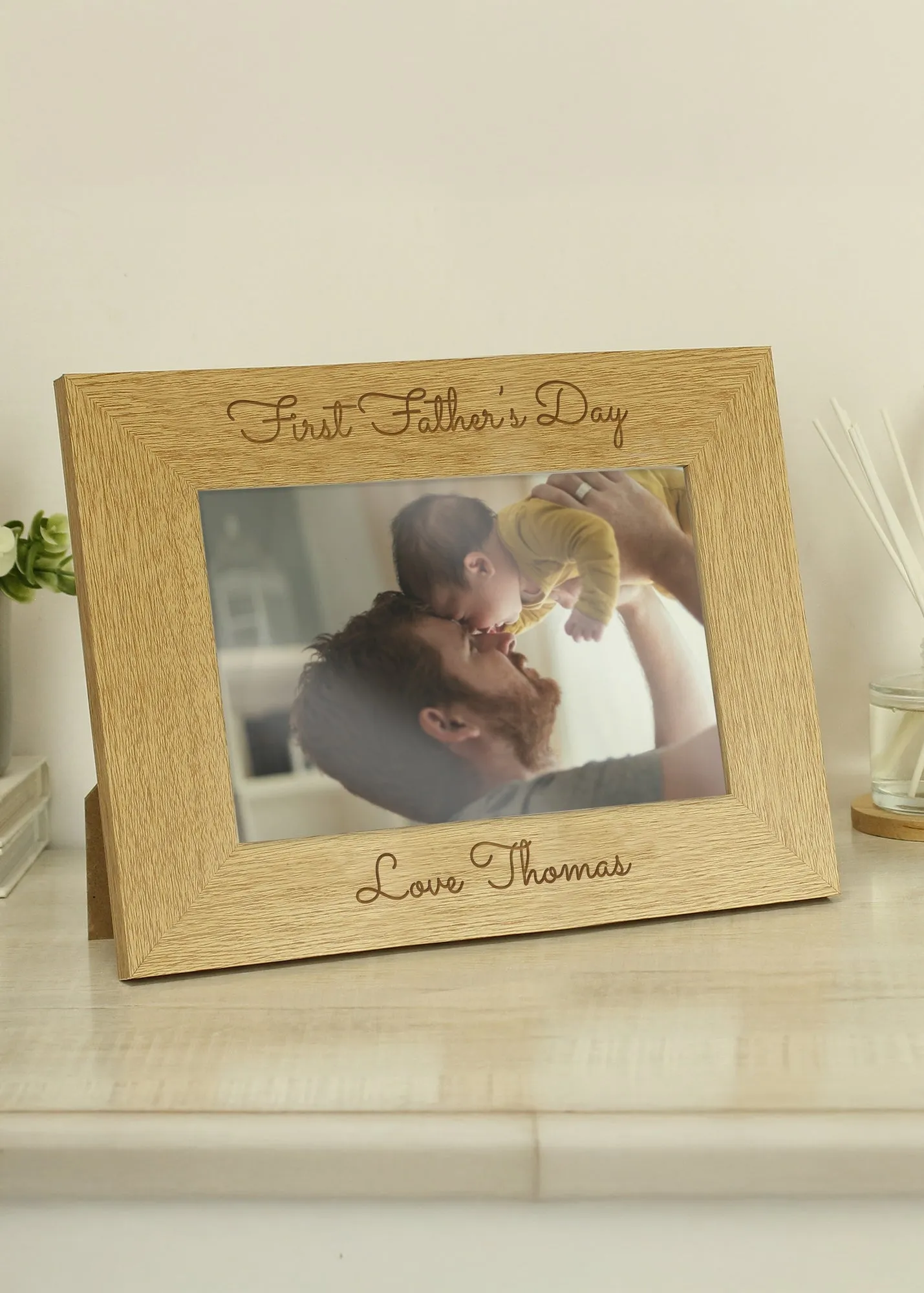 6x4 Photo Frame - Brown, Oak Veneer product