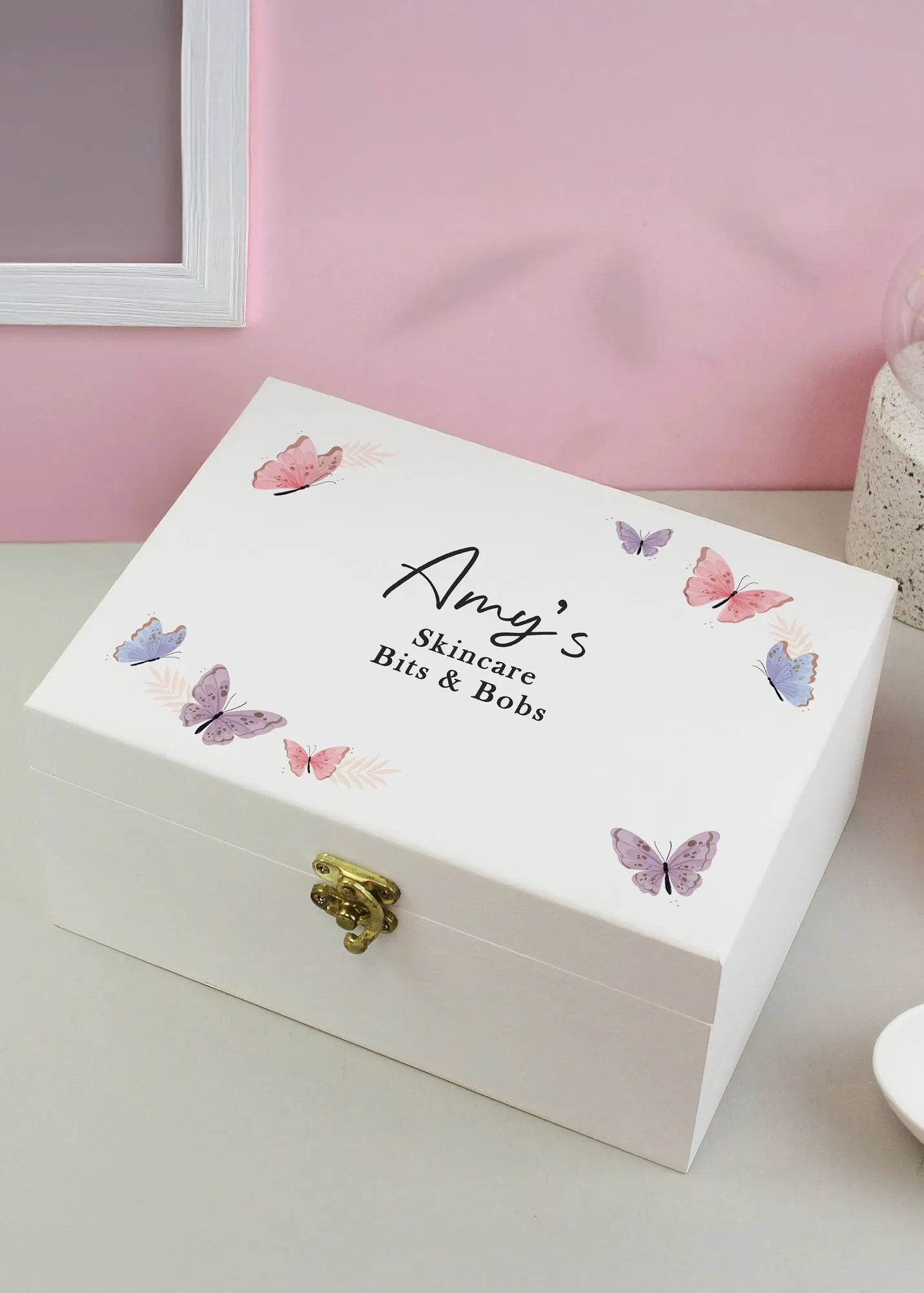 Butterfly Keepsake Box - Multi, Wood product