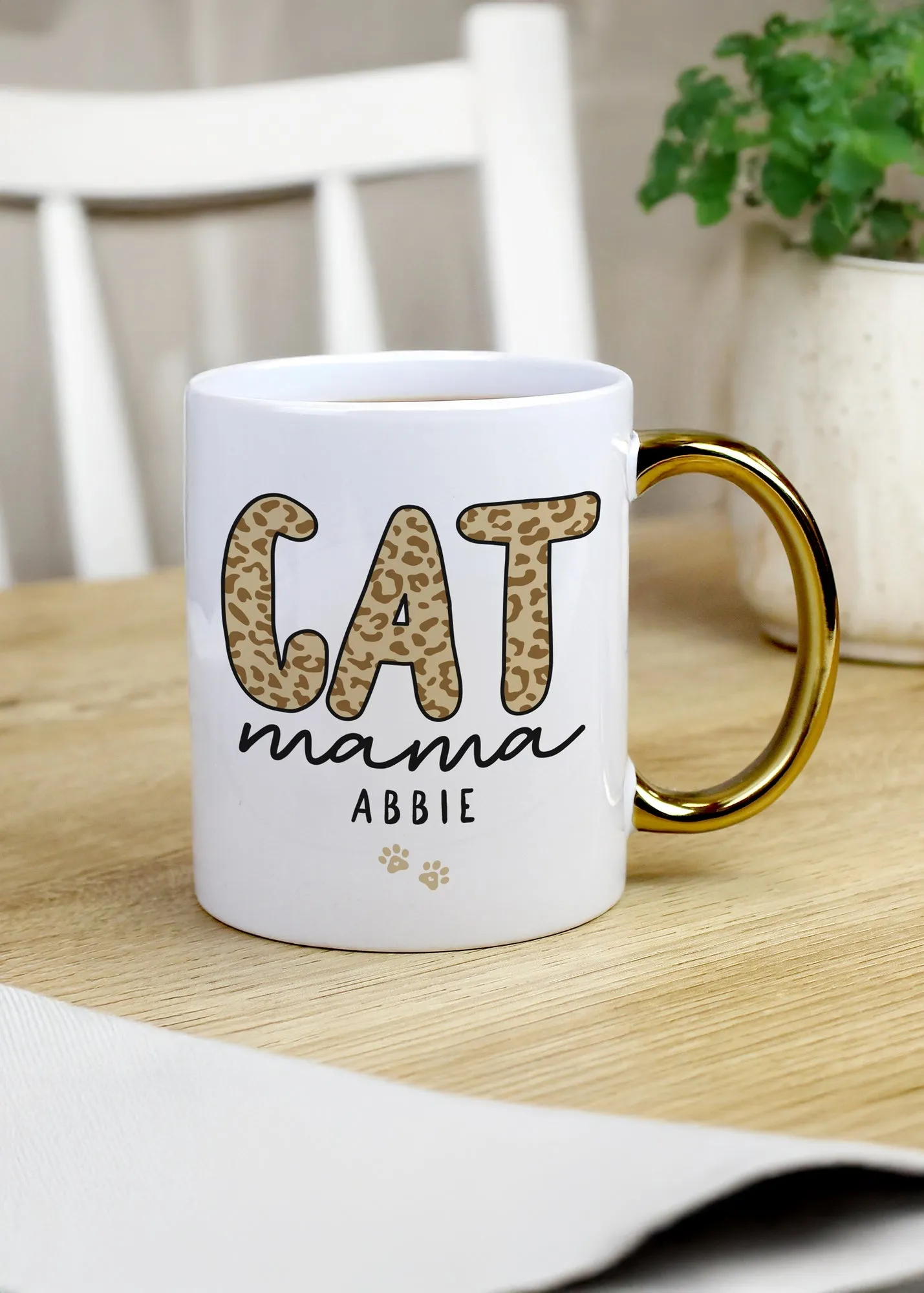 Cat Mama Personalised Ceramic Mug - White product