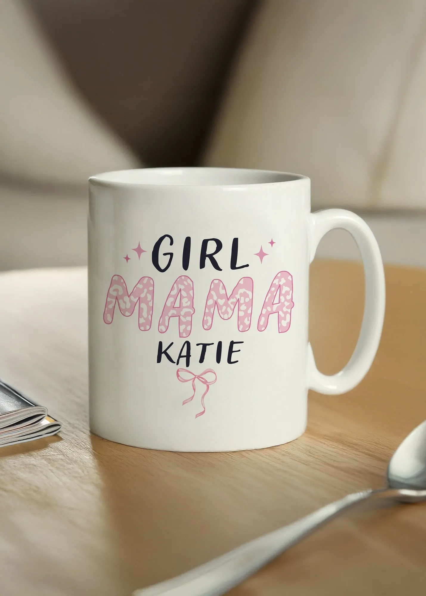 Girl Mama Personalised Mug - White, Ceramic product