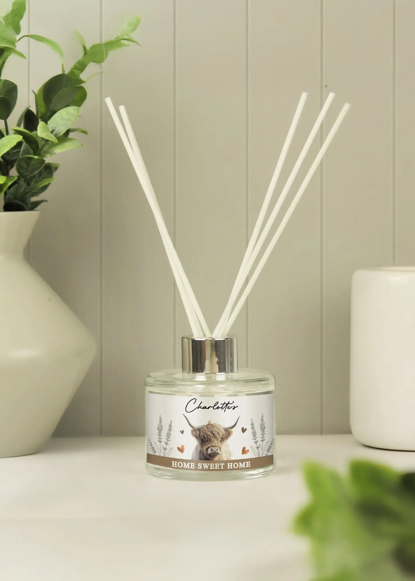 Highland Cow Reed Diffuser - Clear, Glass product