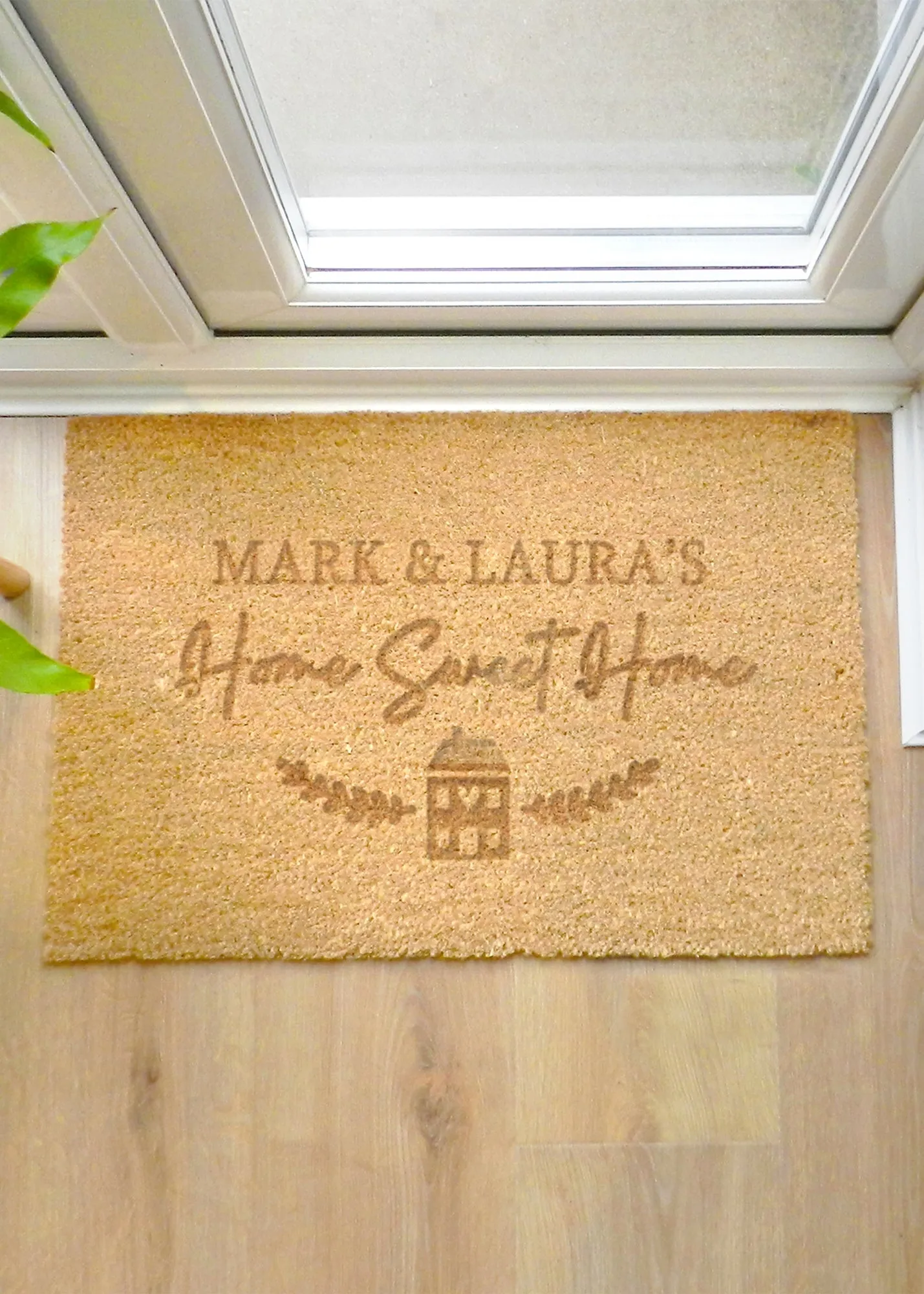 Home Sweet Home Rectangle Indoor Doormat - Brown, Coir product