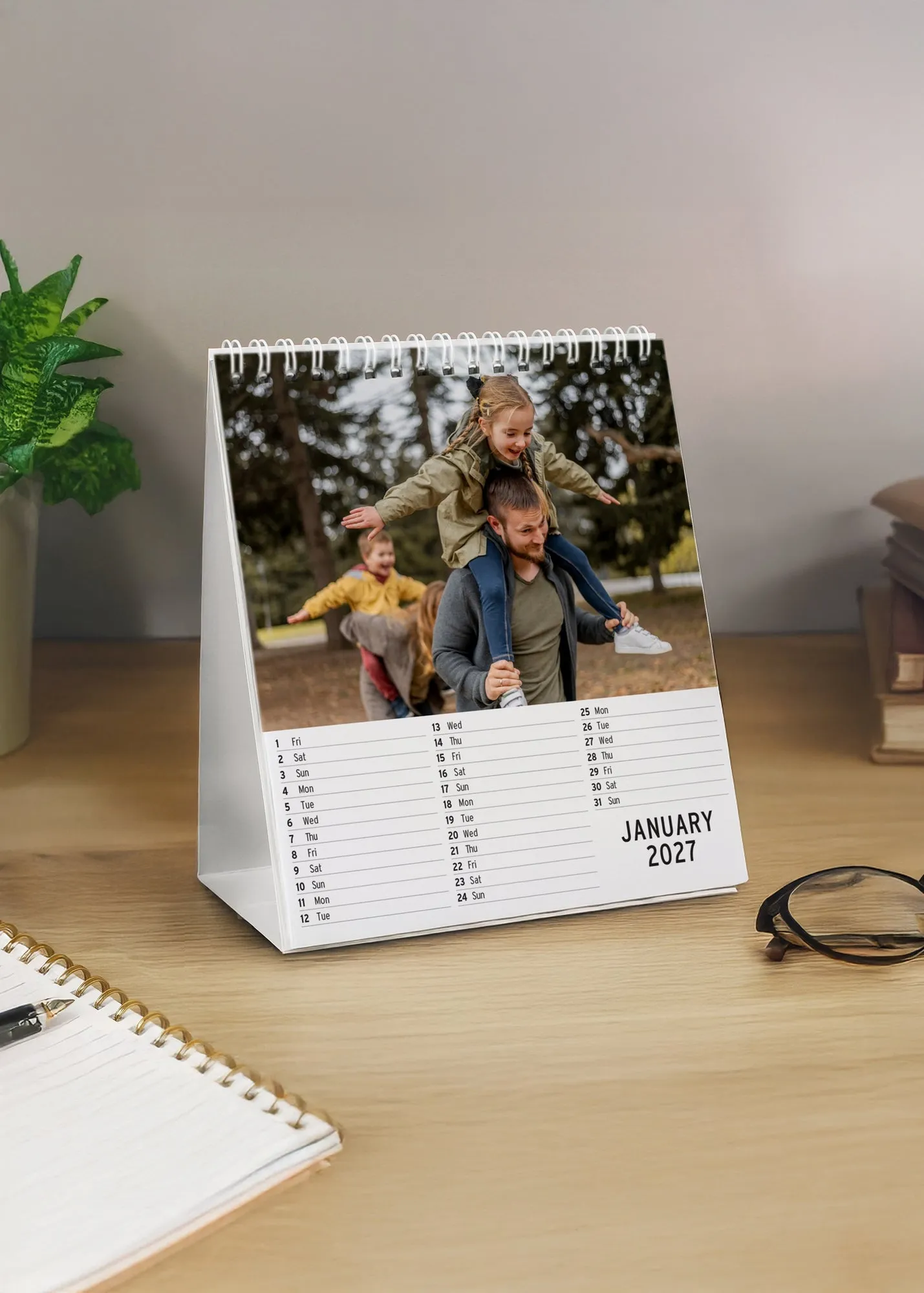 Photo Upload Desk Calendar - Multi product