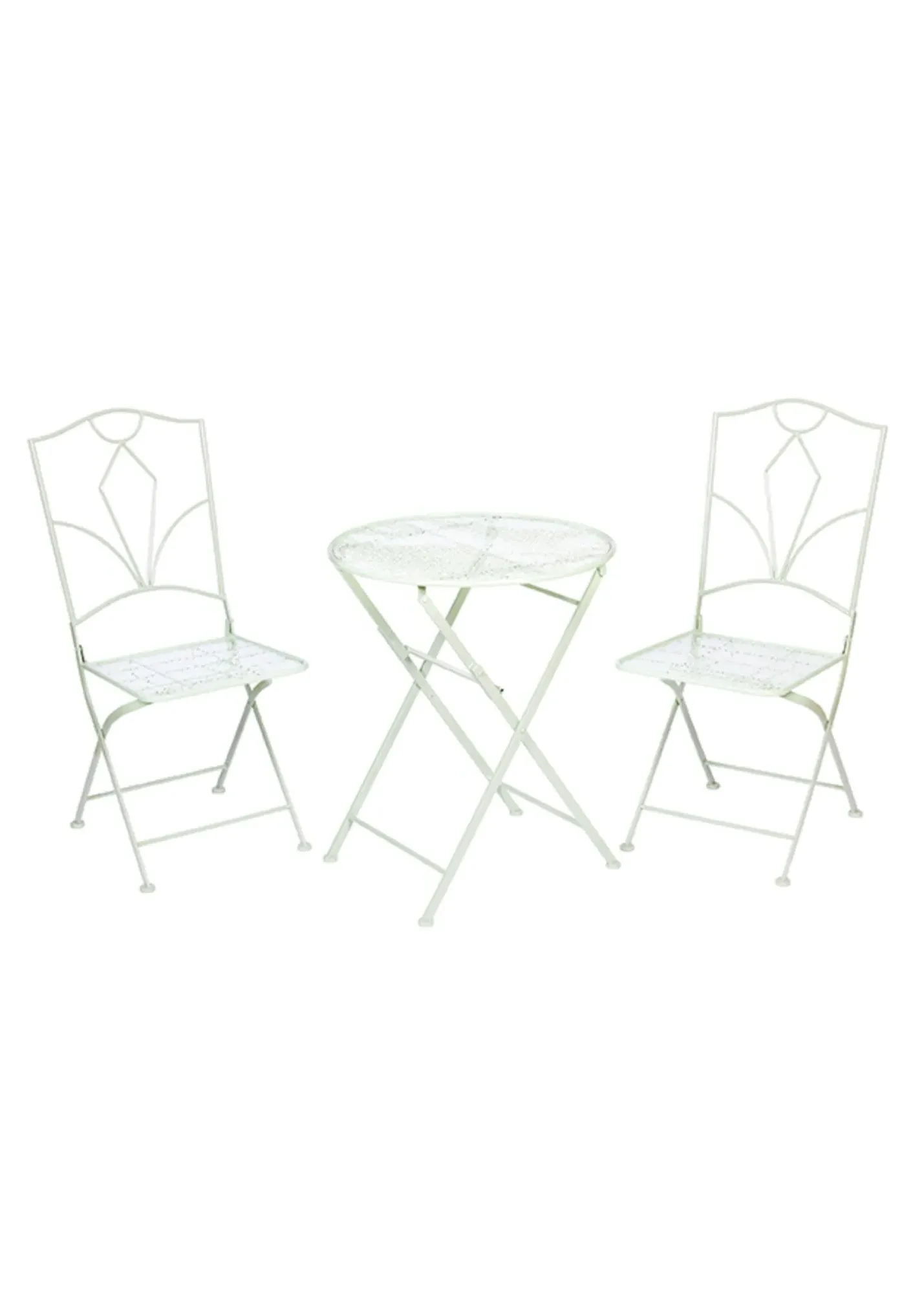 2-Seater Metal Bistro Set - Green, Iron product
