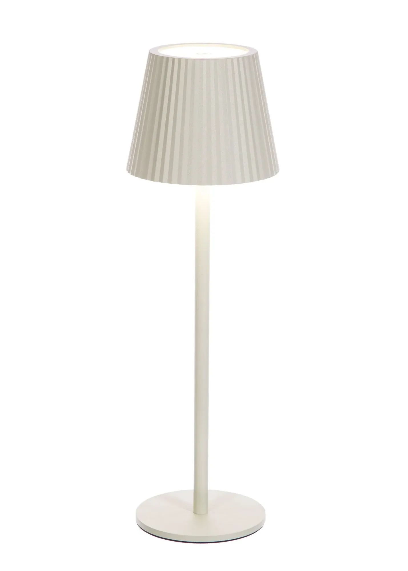 56 LED USB Rechargeable Touch Table Lamp - Green, Aluminium product