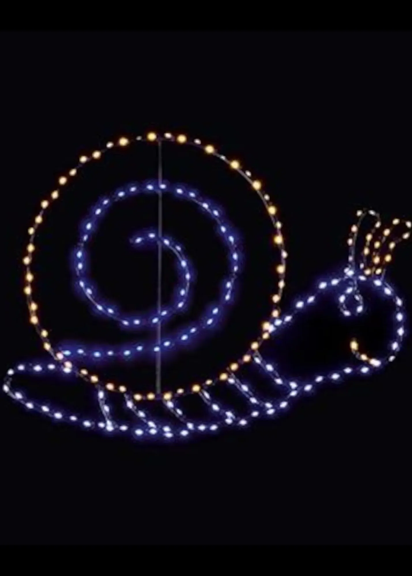 LED Lit Snail Motif Wall Sign - White product