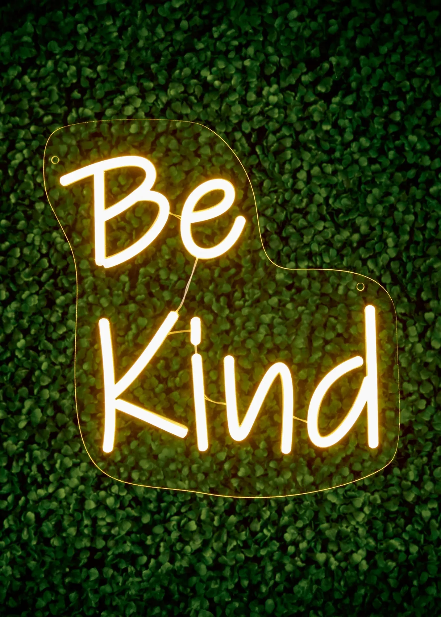 LED Neon 'Be Kind' Wall Sign - White, Acrylic PVC product