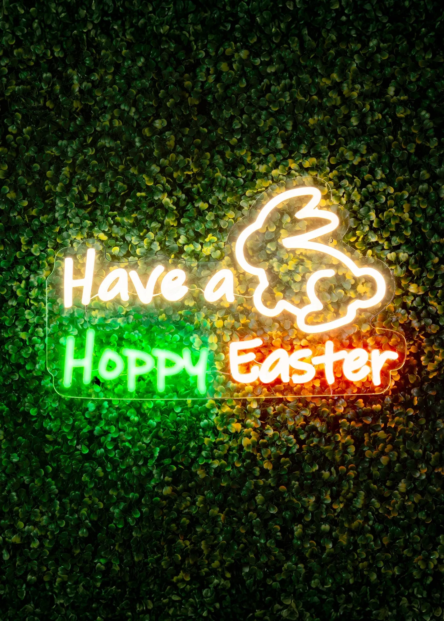 LED Neon Have a Happy Easter Sign - White product