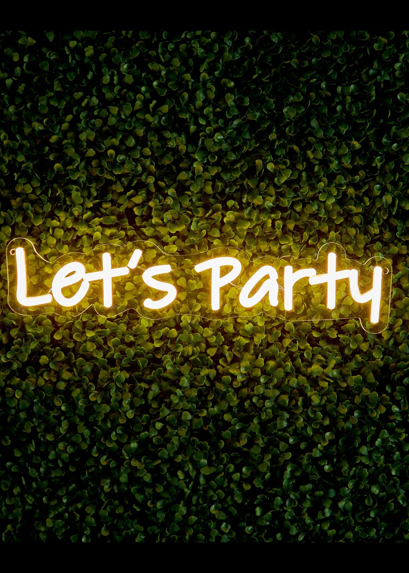 LED Neon Let's Party Wall Sign - White product