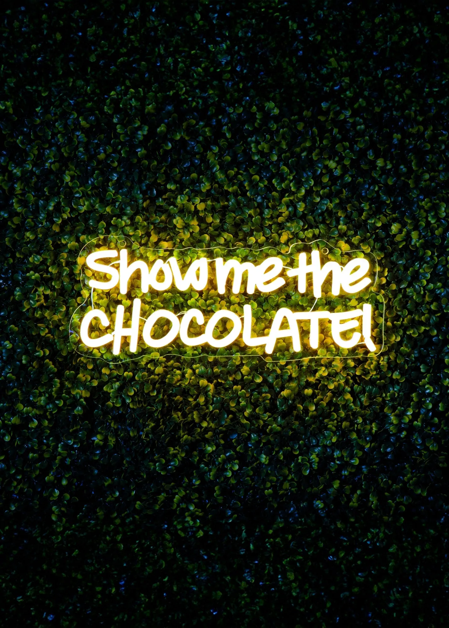 Show Me the Chocolate LED Neon Sign - White, Acrylic product