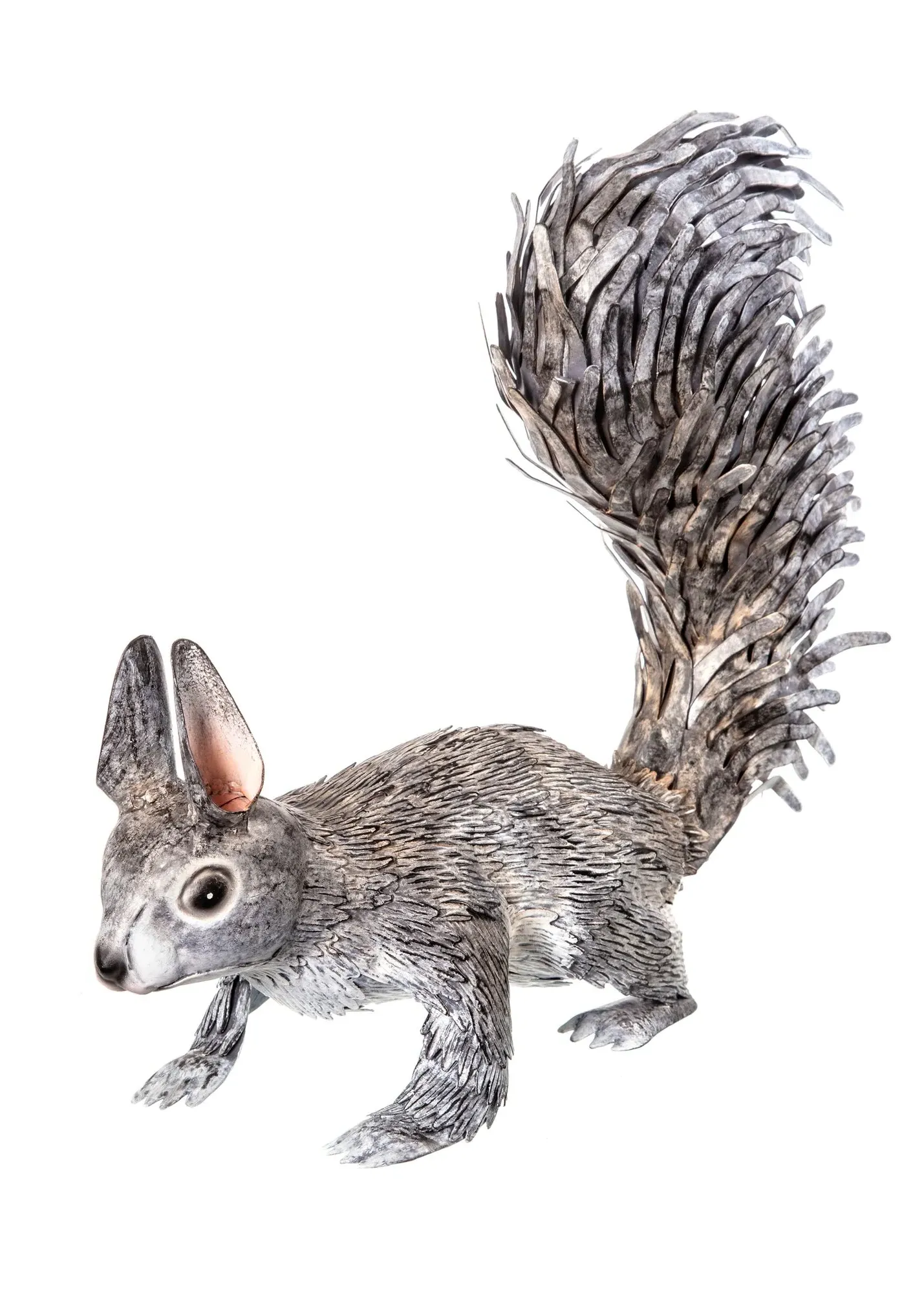 Squirrel Metal Garden Sculpture - Grey product