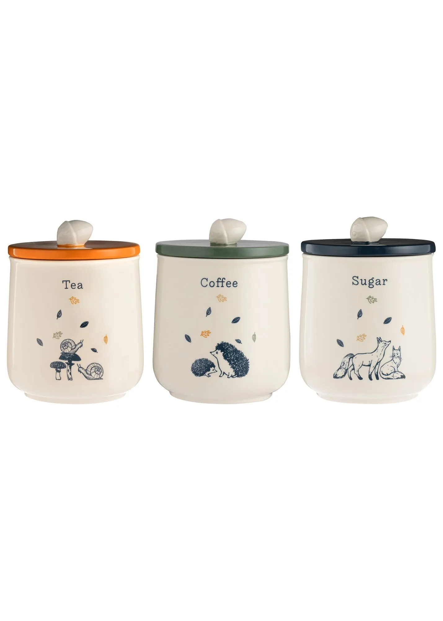 Woodland Tea, Coffee & Sugar Set - Cream, Ceramic product