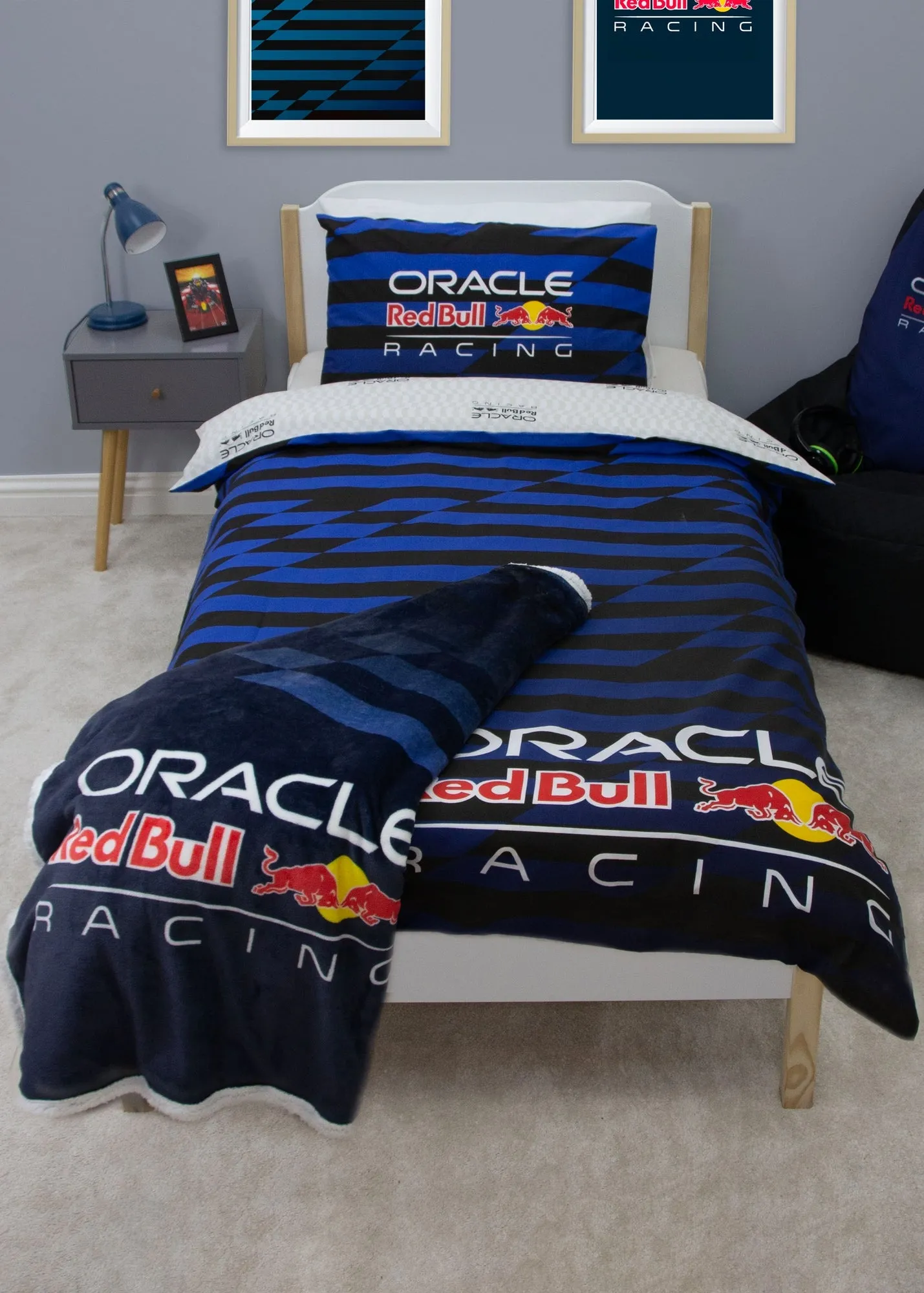 Oracle Red Bull Racing Single Duvet Cover Set - Blue product