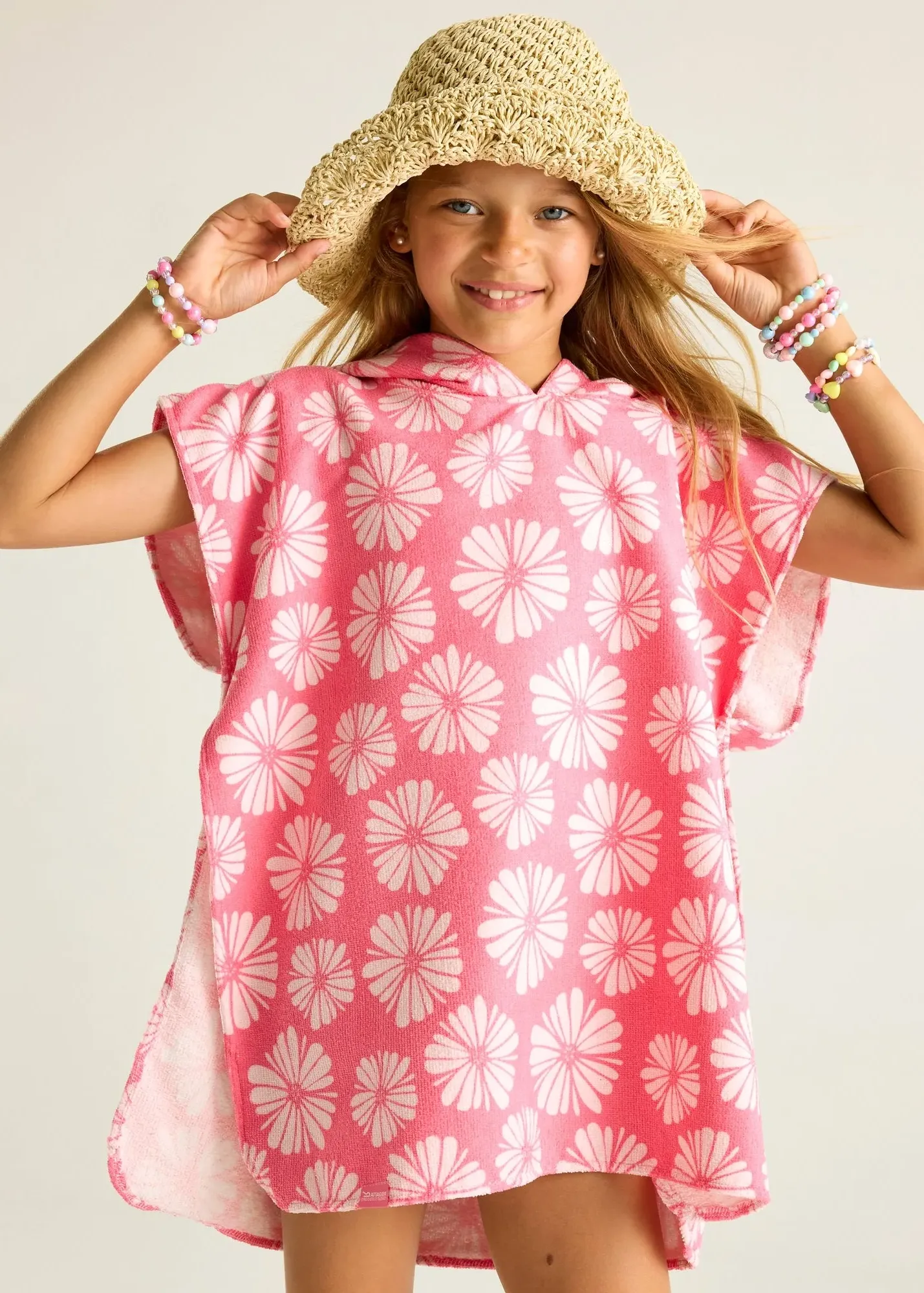 Haze Petal Flower Towel Robe 3-5 Yrs - Pink product