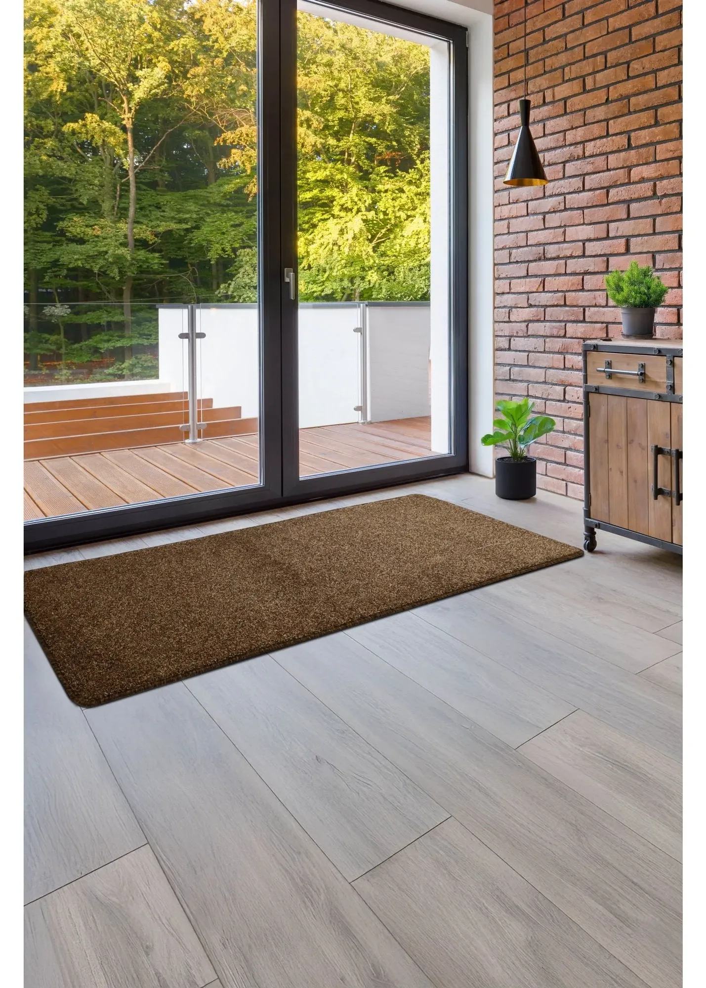 Runner Rug - Brown, Mixed Fibres product