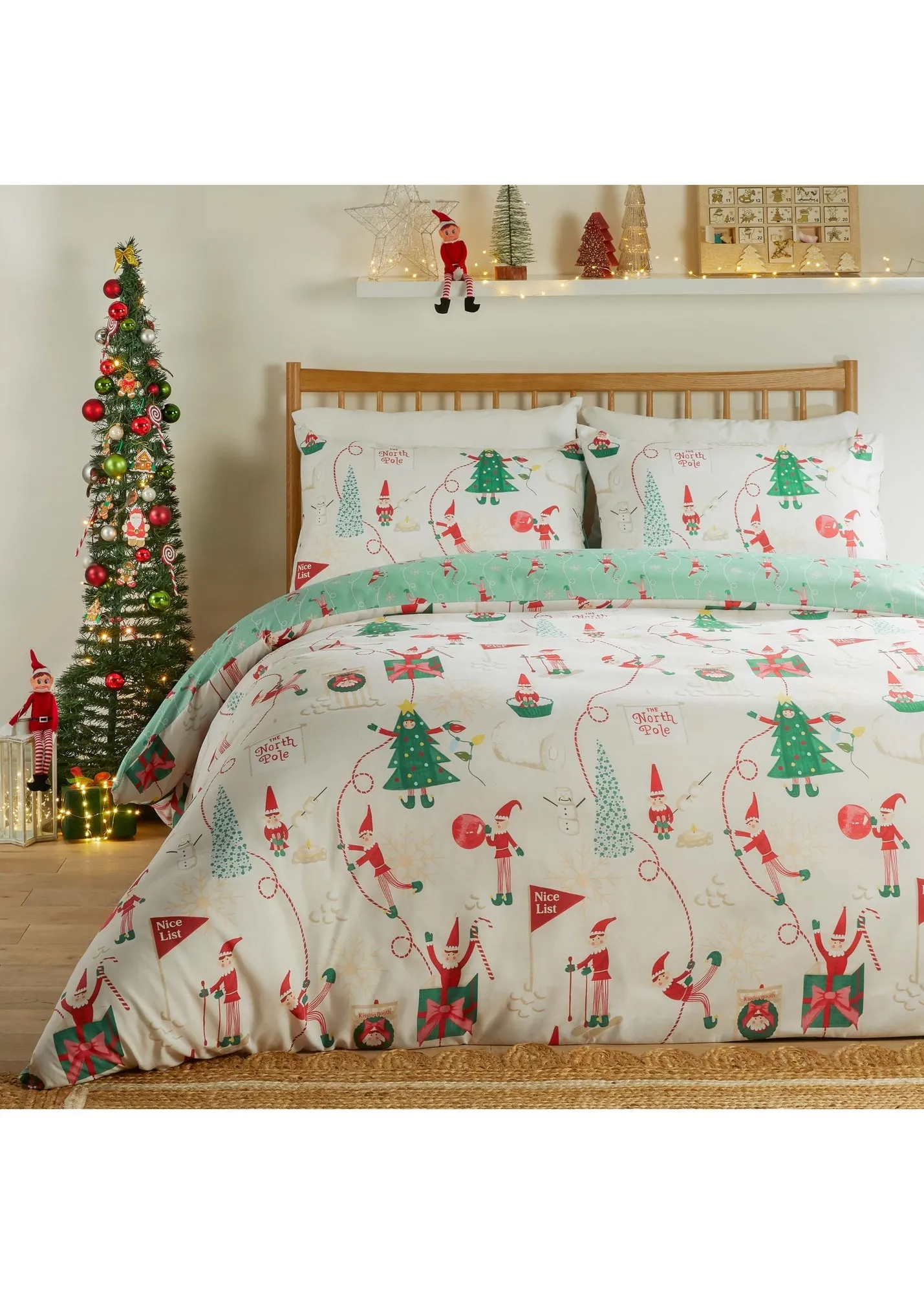 Elfie Super King Duvet Set Reversible - Cream product