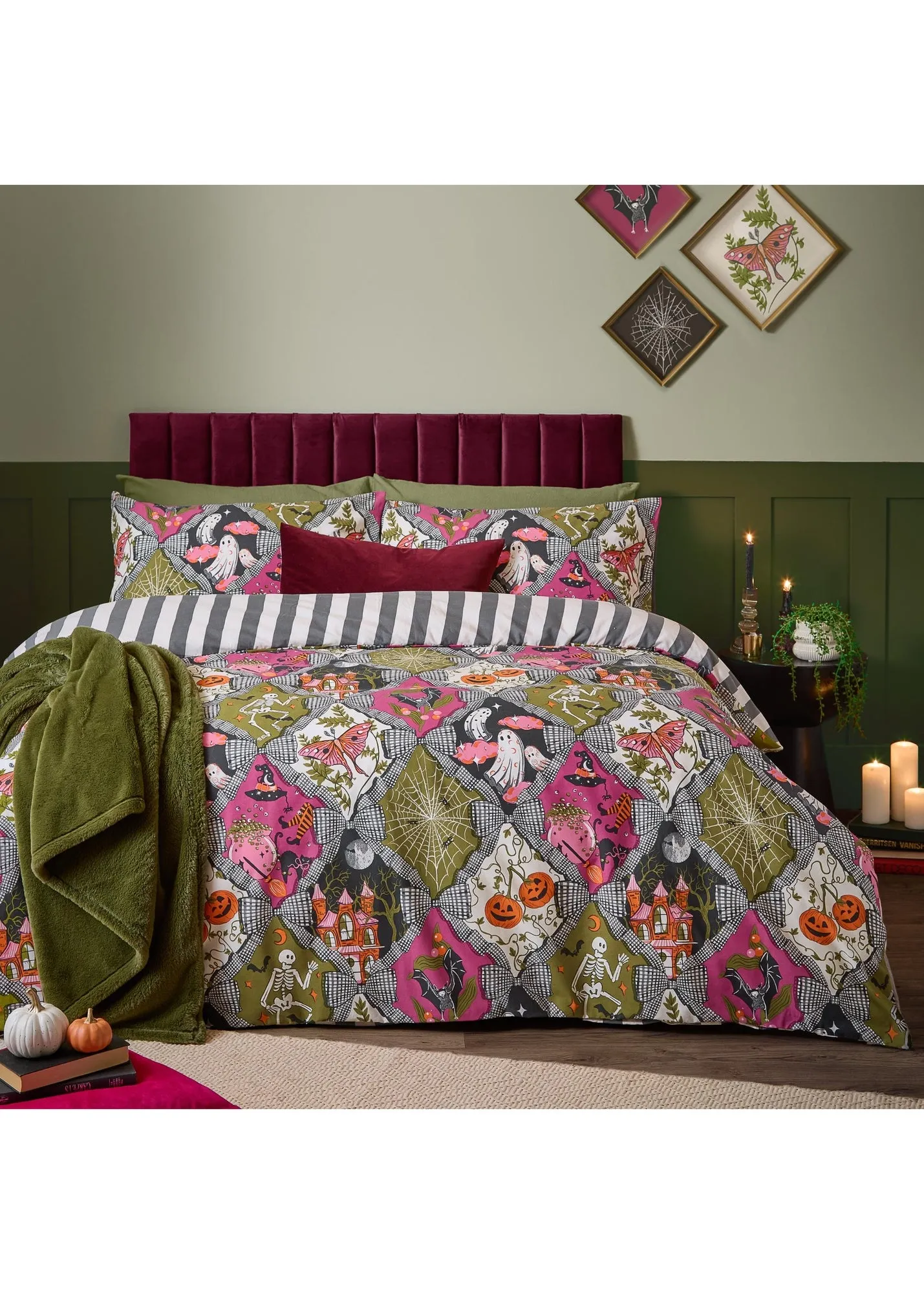 Hallowquin Single Reversible Duvet Set - Multi product