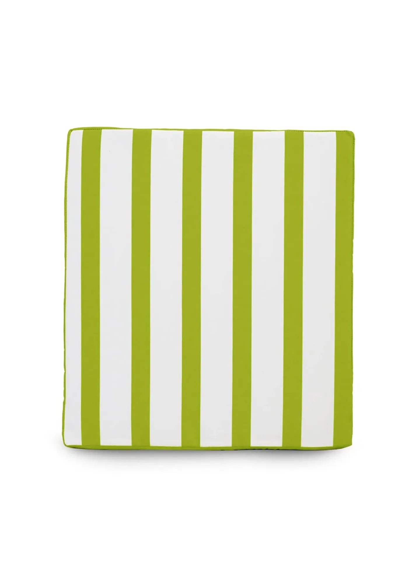 Indoor/Outdoor Striped Single Bench Seat Pad - Green, Polyester product
