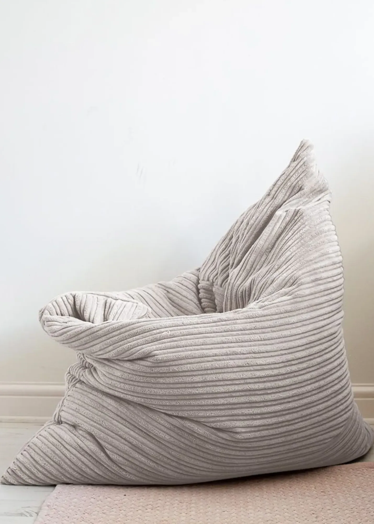 Jumbo Cord Floor Cushion Beanbag - Grey product