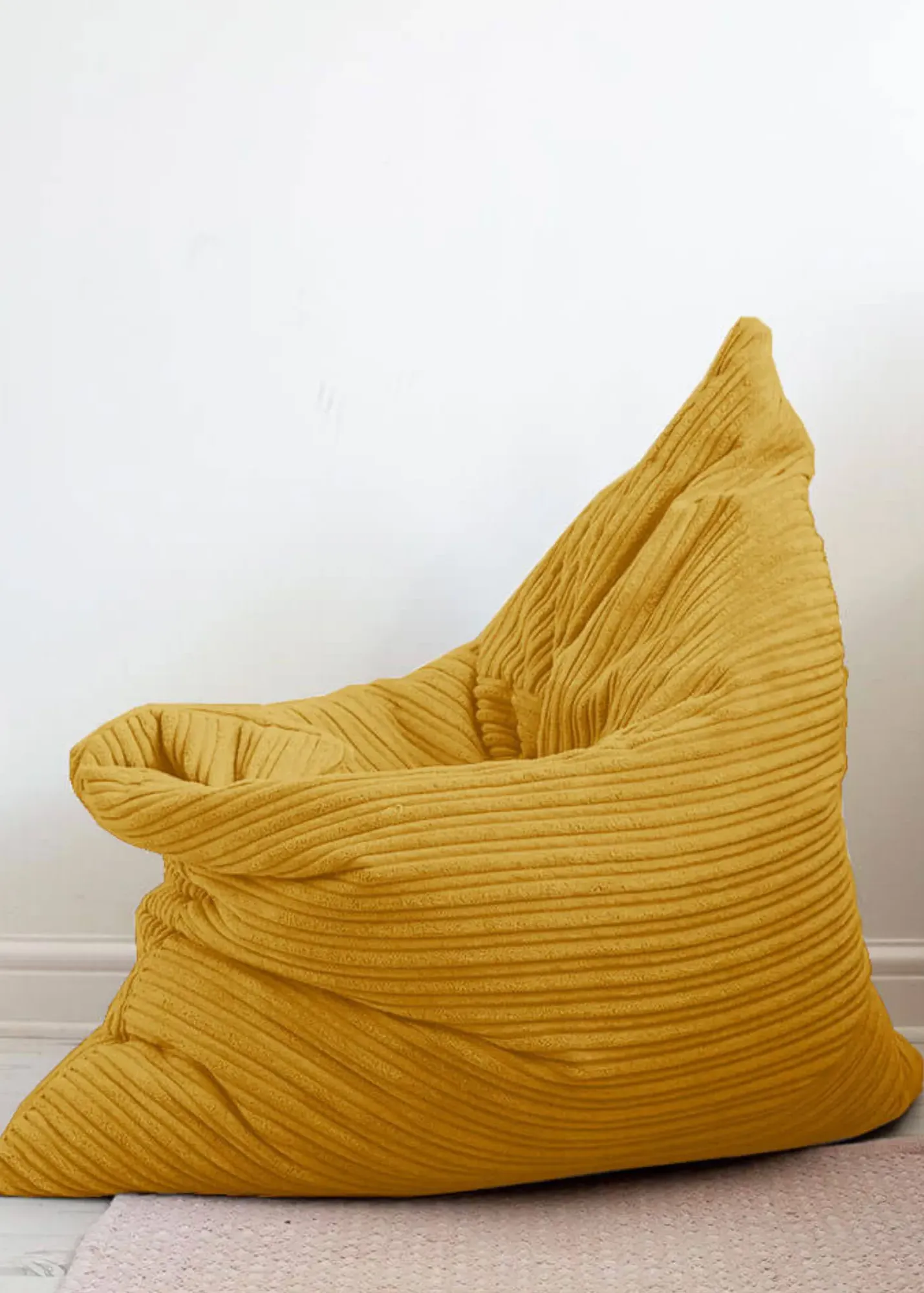 Jumbo Cord Floor Cushion Beanbag - Yellow product